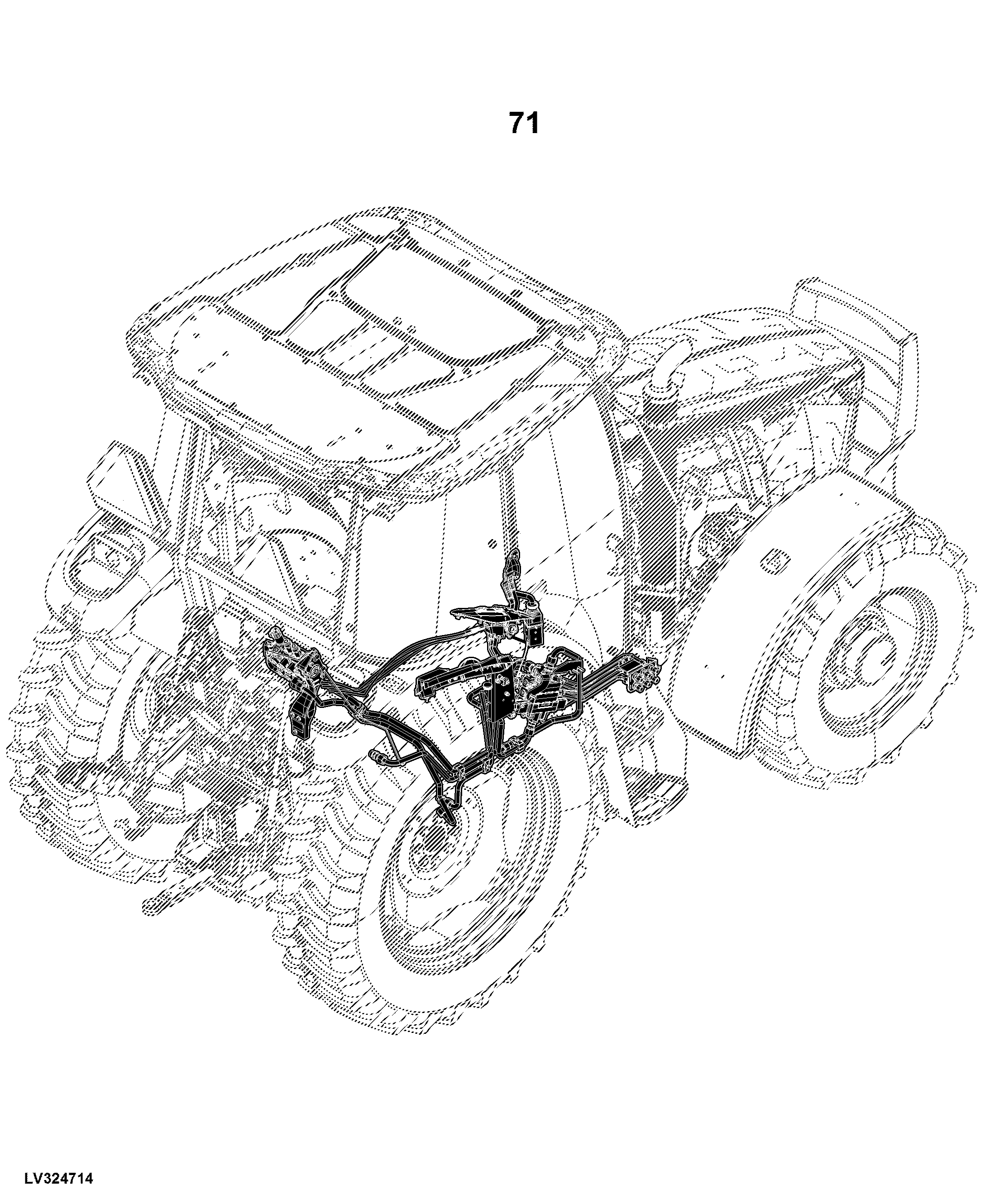 5090M Tractor, OOS (1LV5090MHJ100001- ), Cab (1LV5090MHJ400001- )(North America Edition)