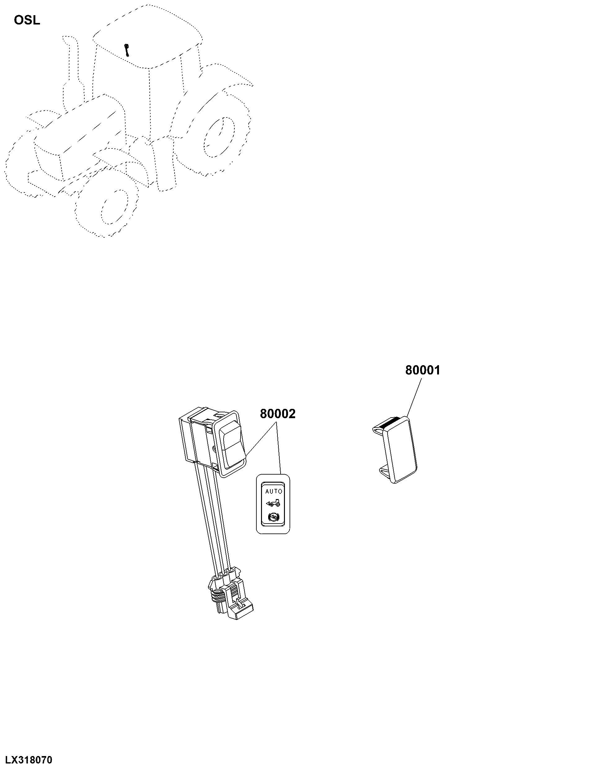 OSL Mechanical Front Wheel Drive Controls