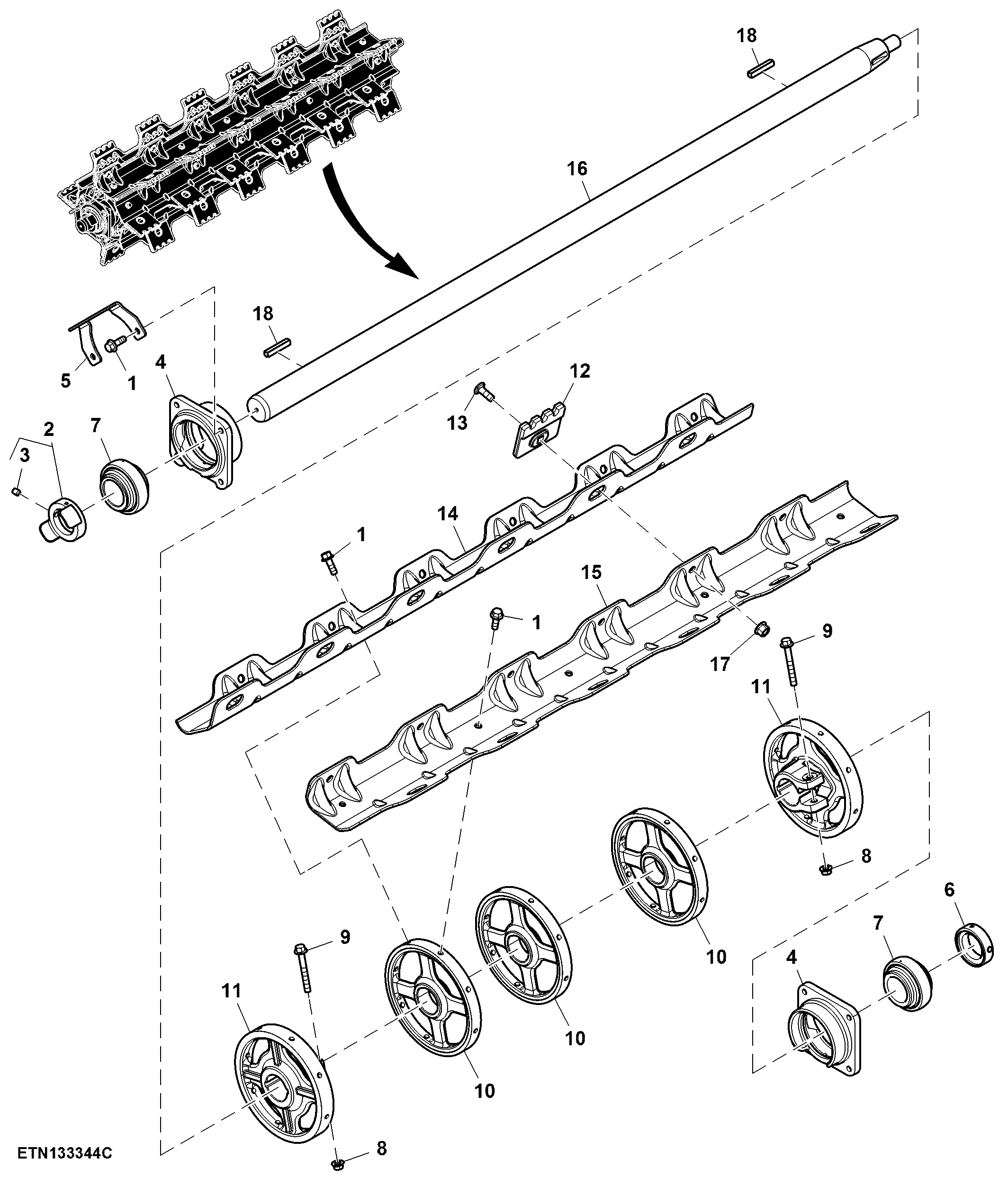 Feed Accelerator Stone Trap Drive Beater, High Capacity