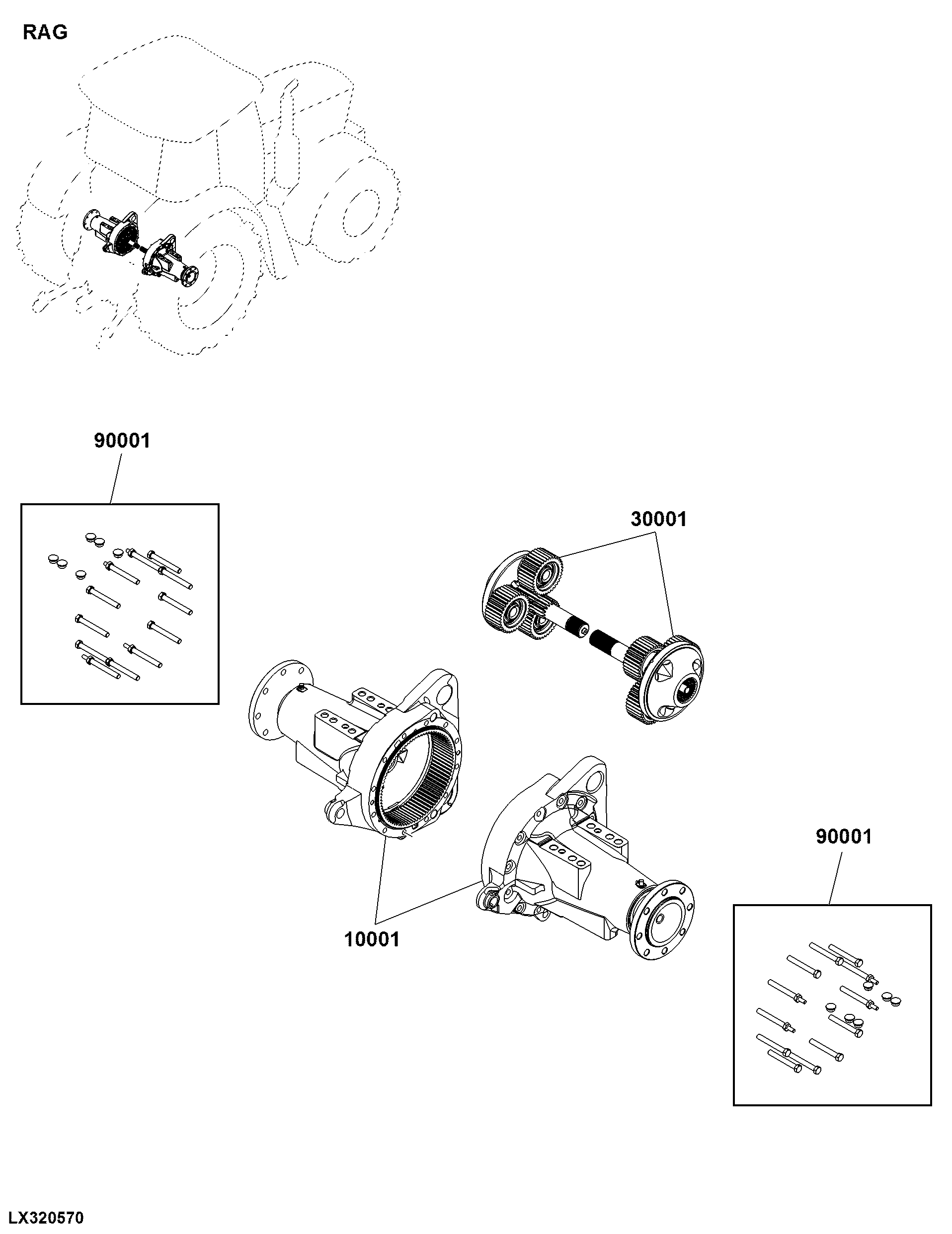RAG Axle Assemblies, Rear