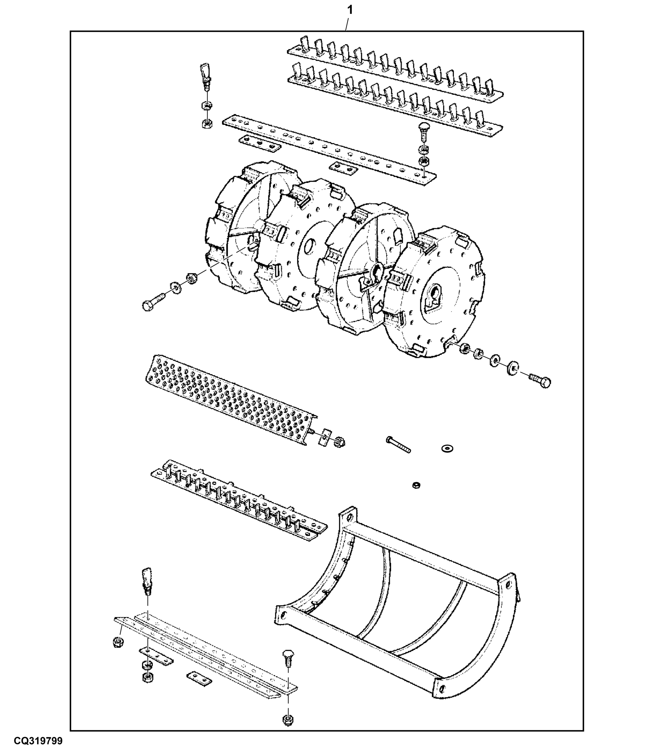 Attachment, Spike Tooth Cylinder and Concave