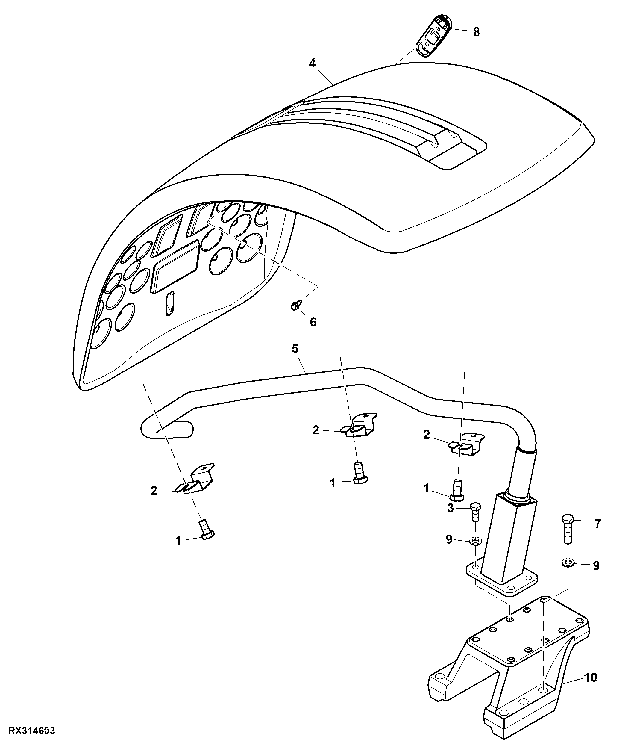 Front Fender, Narrow, Deluxe, RH Illustrated