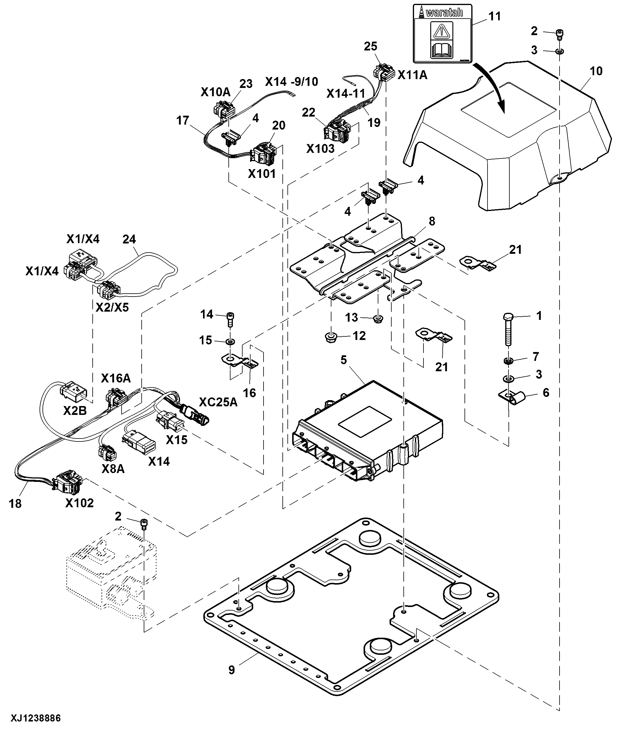 Cab Unit, Non-CAN Post Series— Three-Position Switch