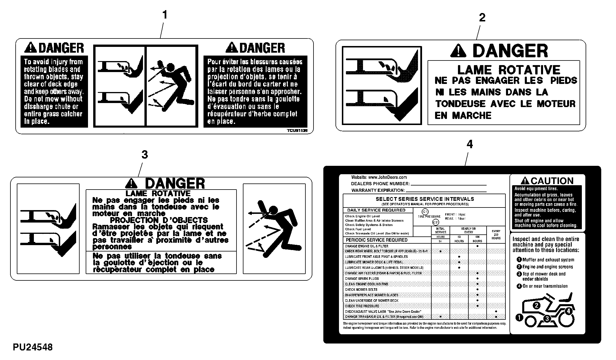 Labels (Canadian and French)
