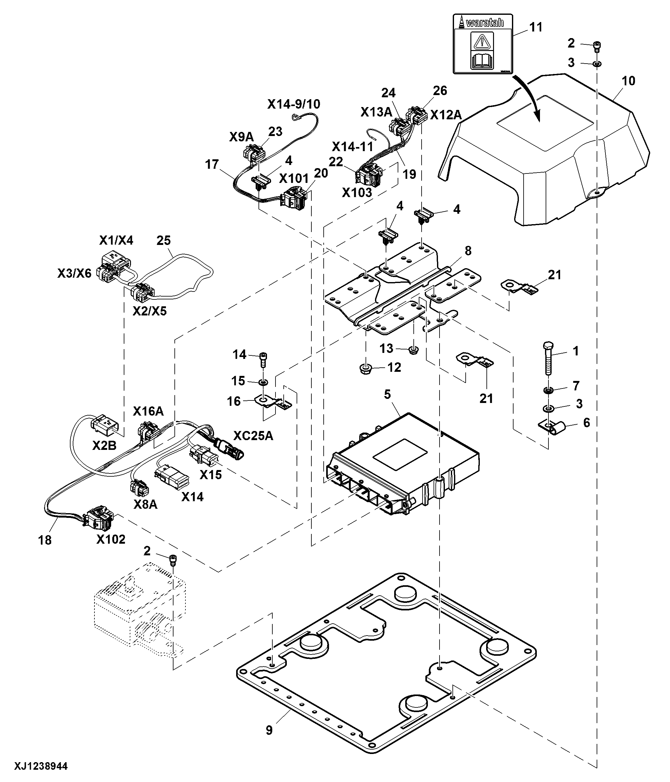 Cab Unit, Non-CAN Trigger Series Handles — Three-Position Switch