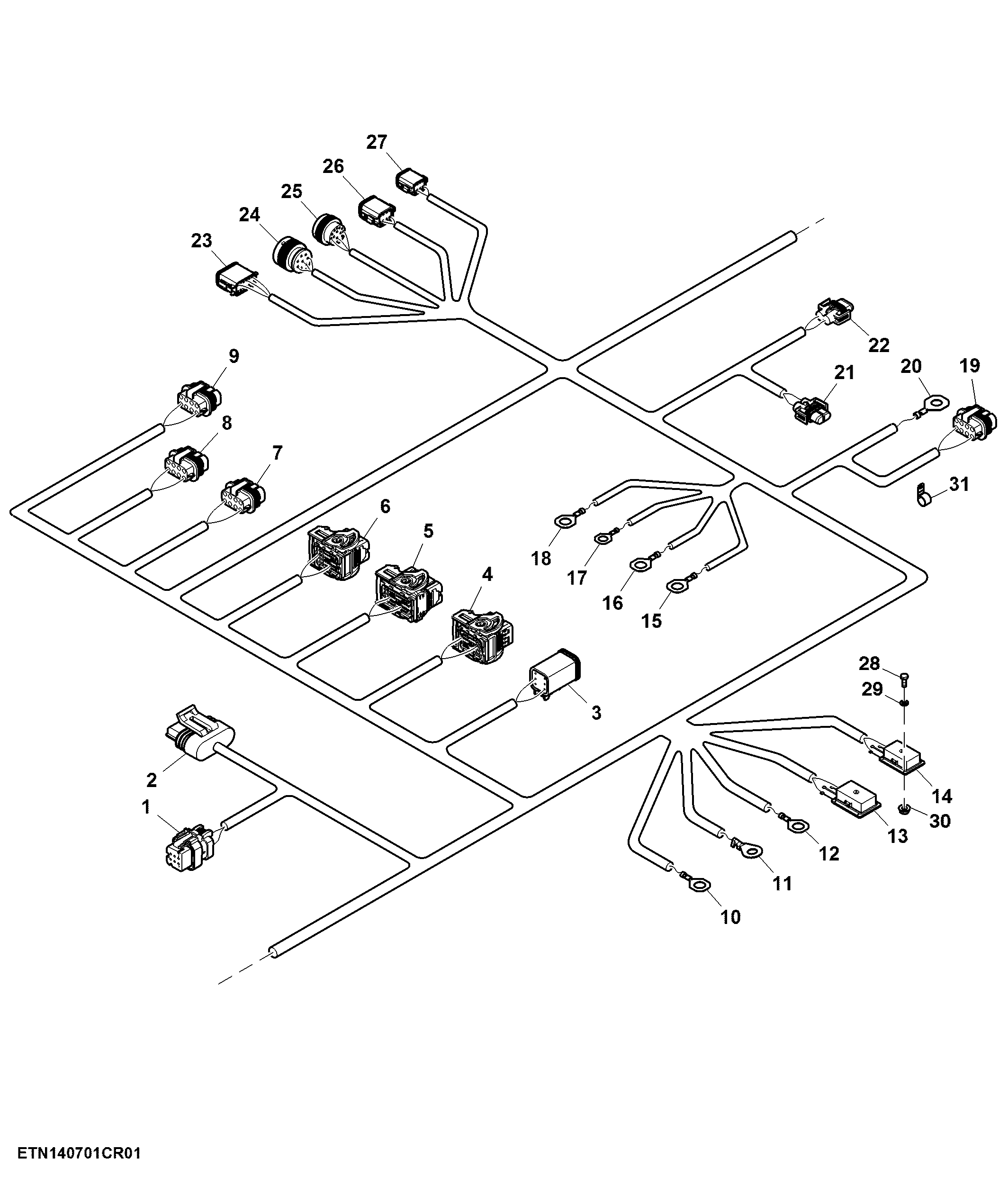 Chassis Wiring Harness (2 of 4) (420001 - )