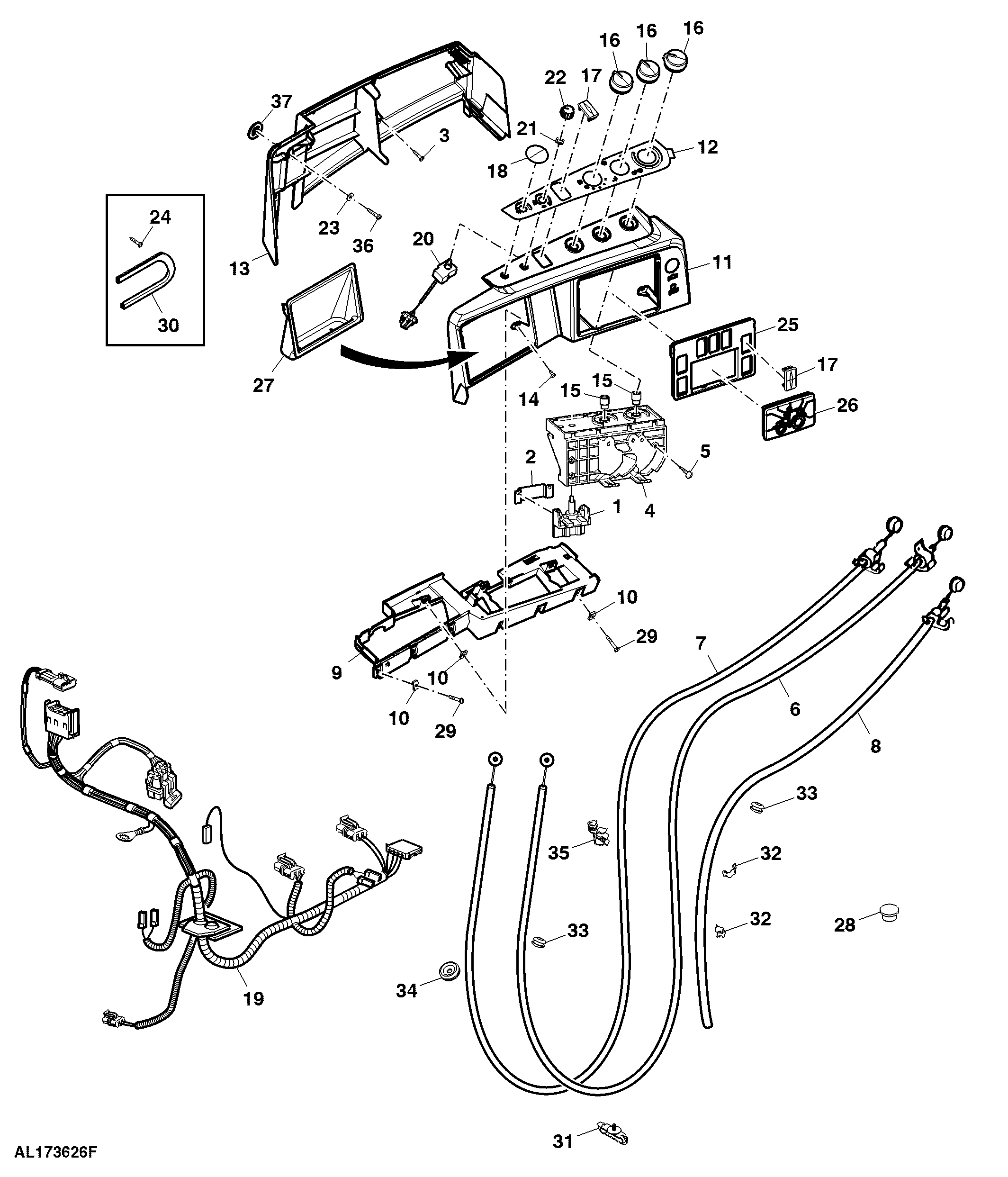 Control Unit, Heating, W/O Air Conditioning
