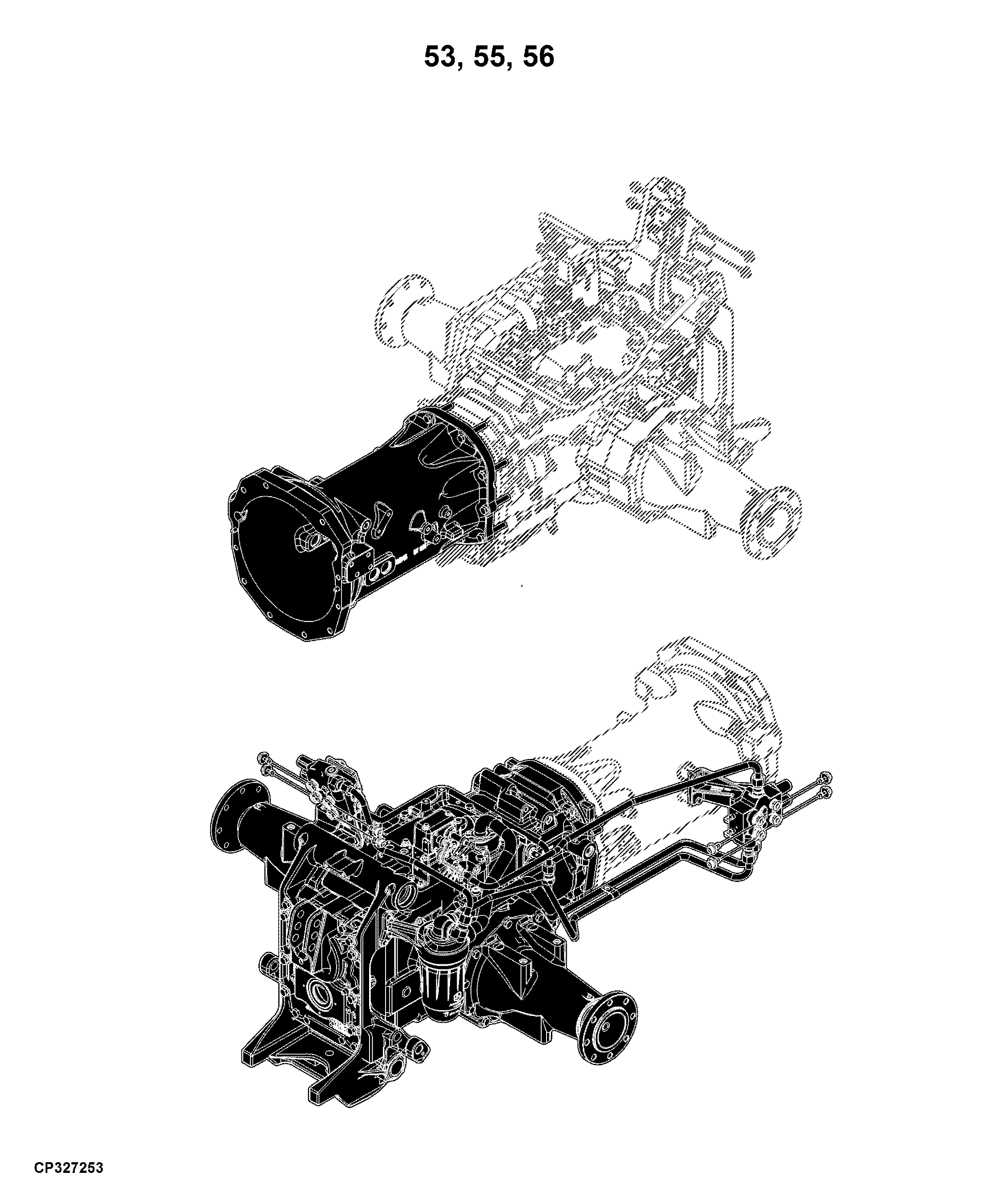 6095B Tractor (Cab) (Engine: 4045HCP04,4045HCP08)(Russia and Asia Edition)