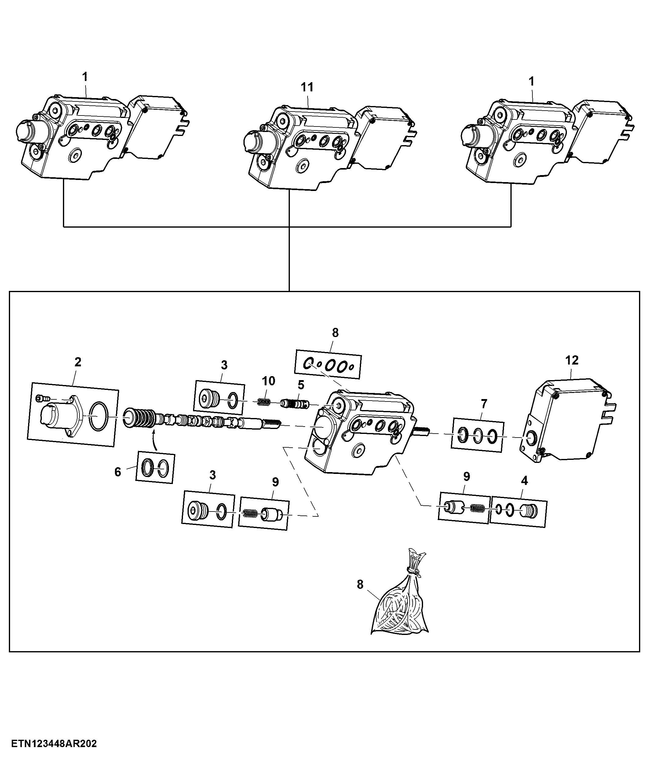 Electrical SCV, 3 Functions (673929 - 937675)