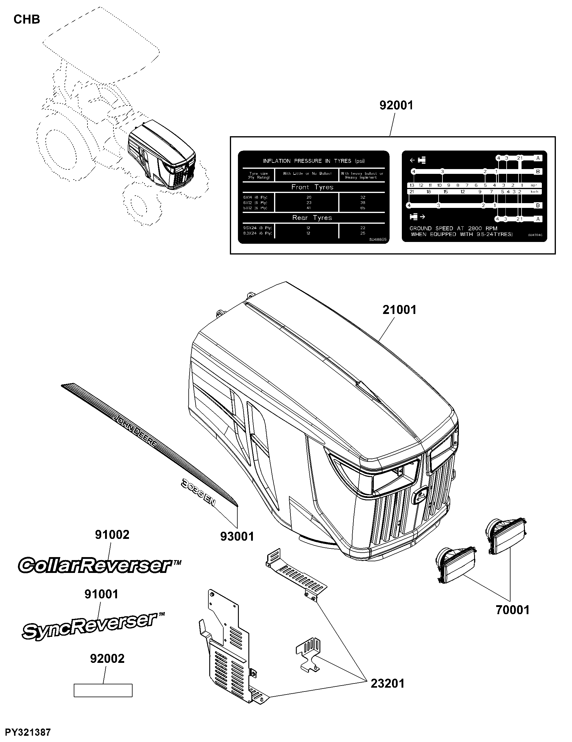 CHB Chassis Sheet Metal and Styling Components