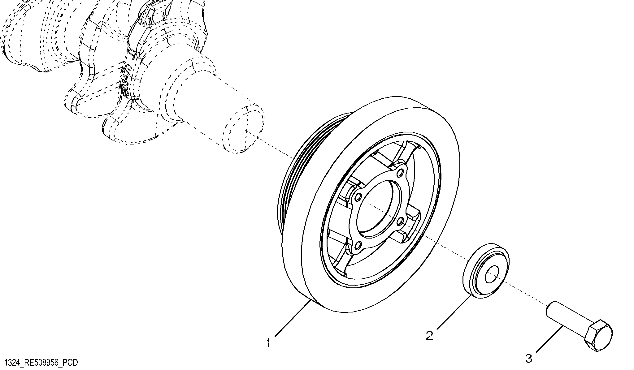 1324 Crankshaft Pulley