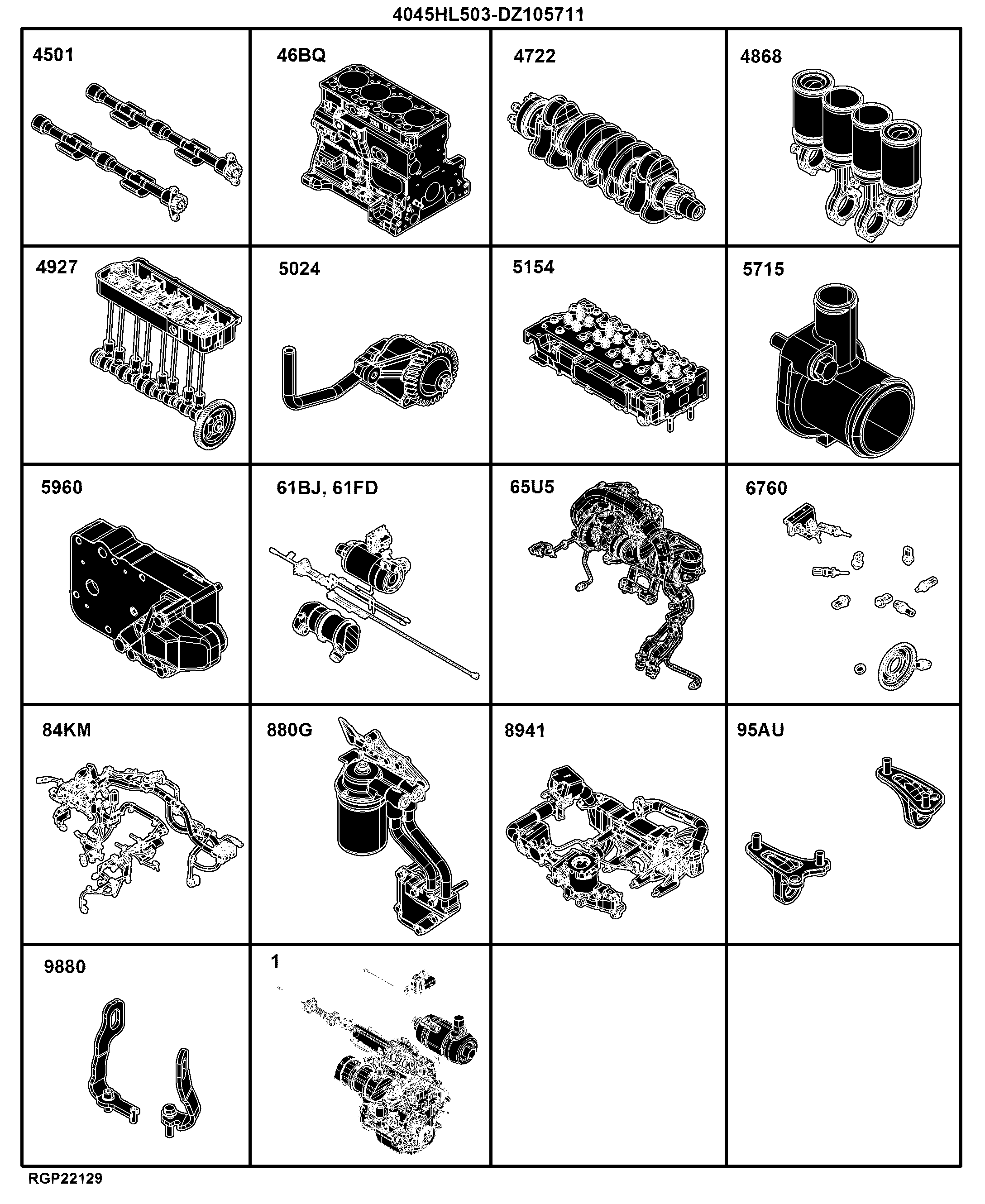 E3 Engine 4045HL503-DZ105711-ETN155083