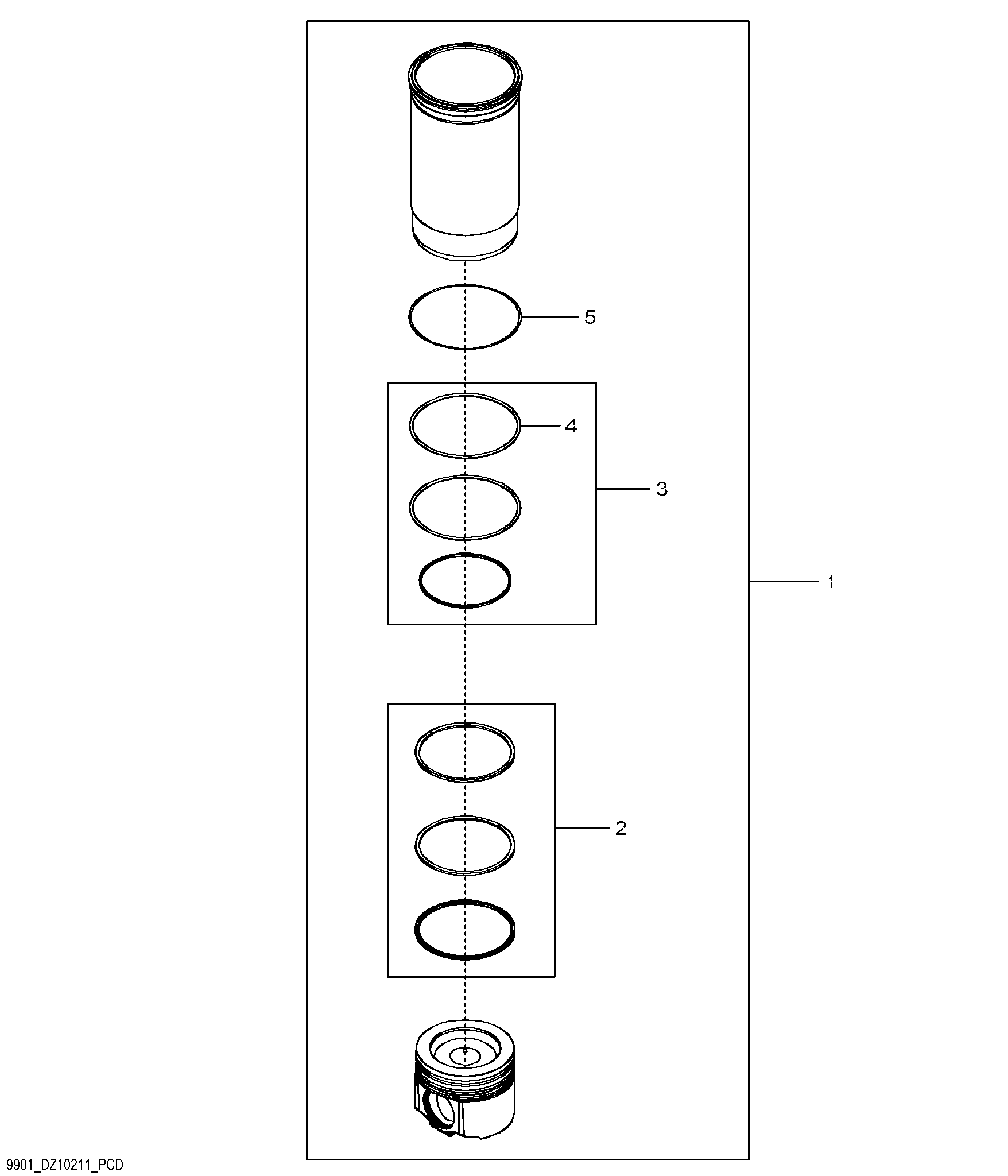 9901 Piston Liner Kit