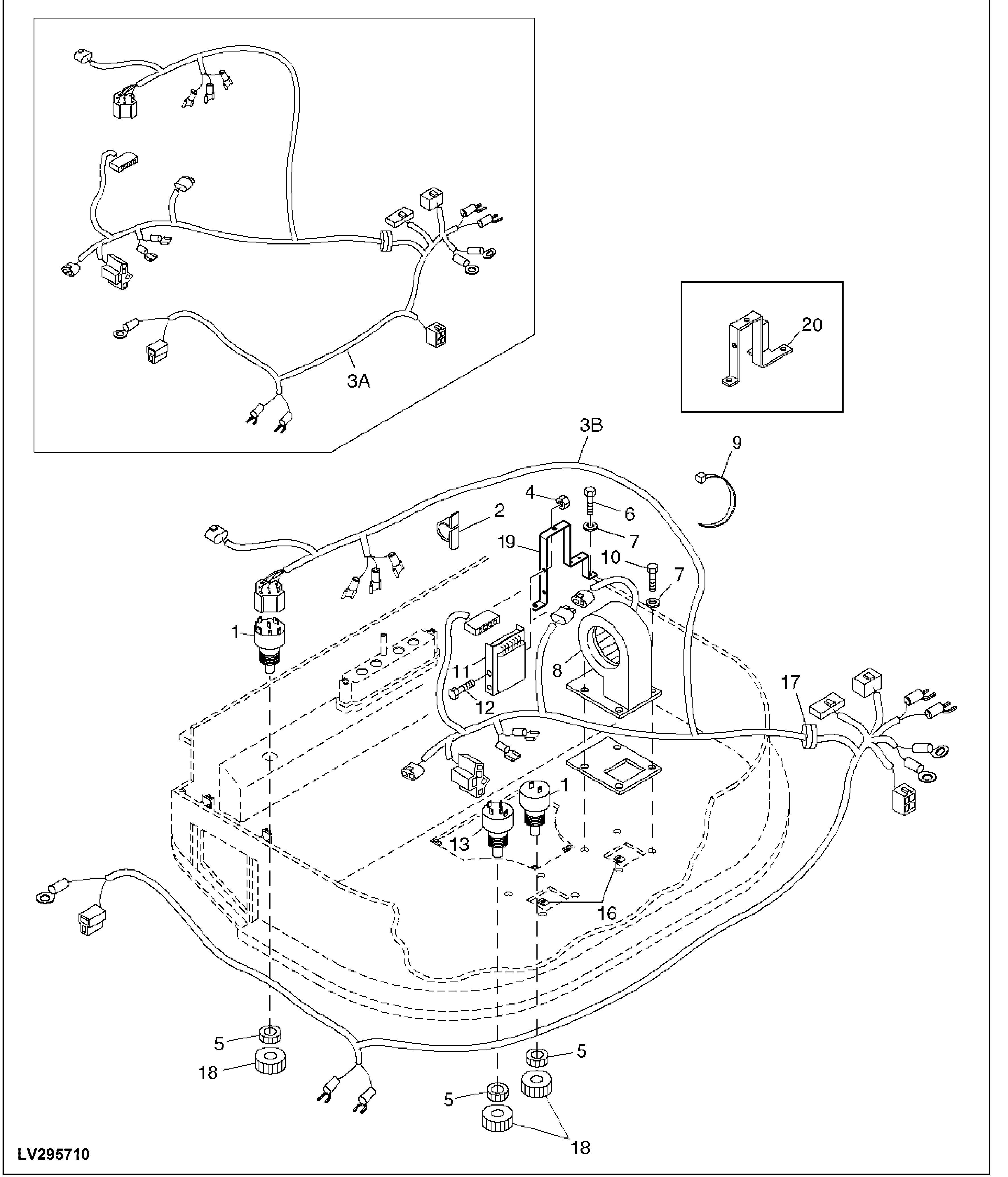 HEATER/AIR CONDITIONER BLOWERS AND WIRING HARNESS