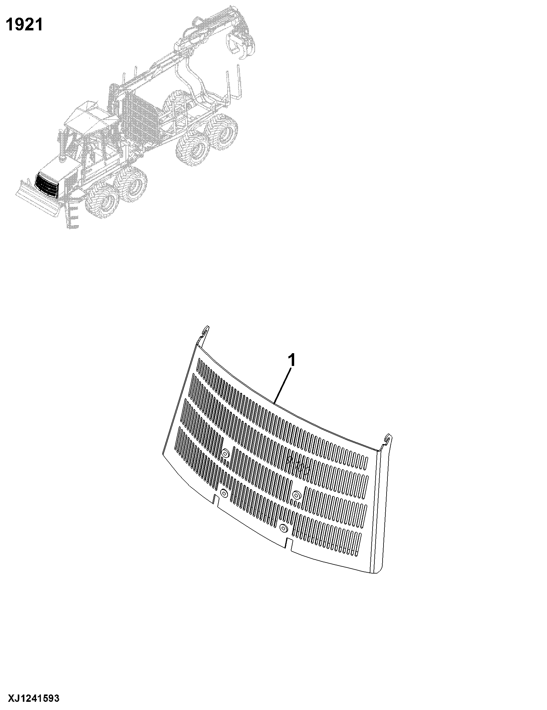 1921 Grille and Grille Housing 810D
