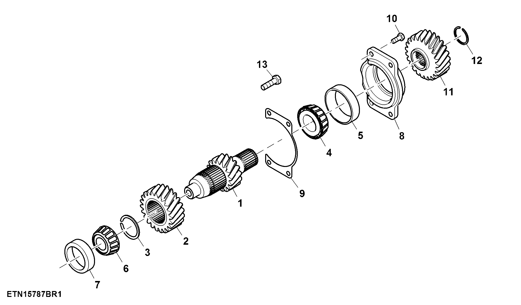 Countershaft, PTO, 3-Speed, 1000 / 1000E / 540E