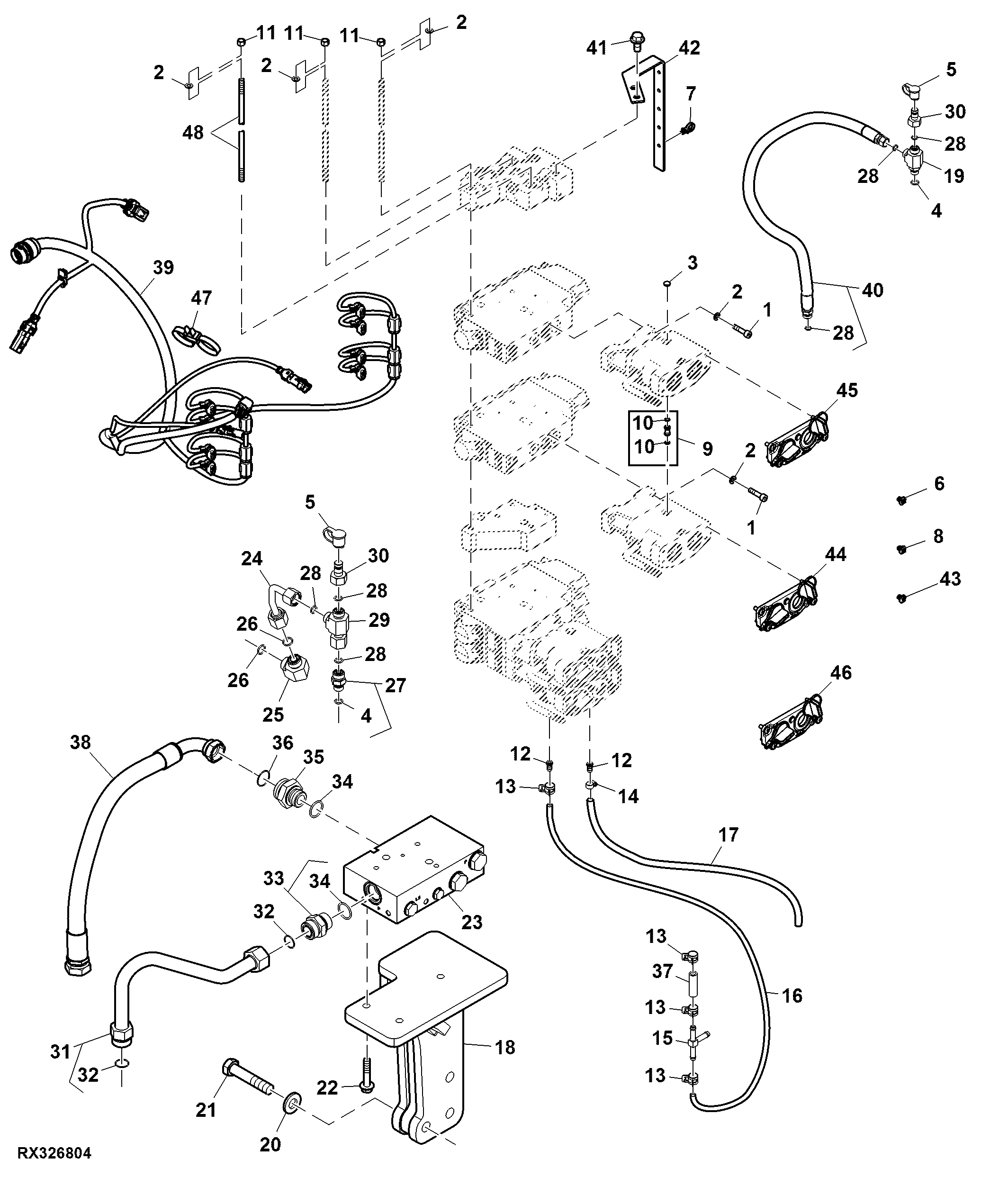 High Flow Hydraulic, VI, VII and VIII Remote SCV, Double Reduction