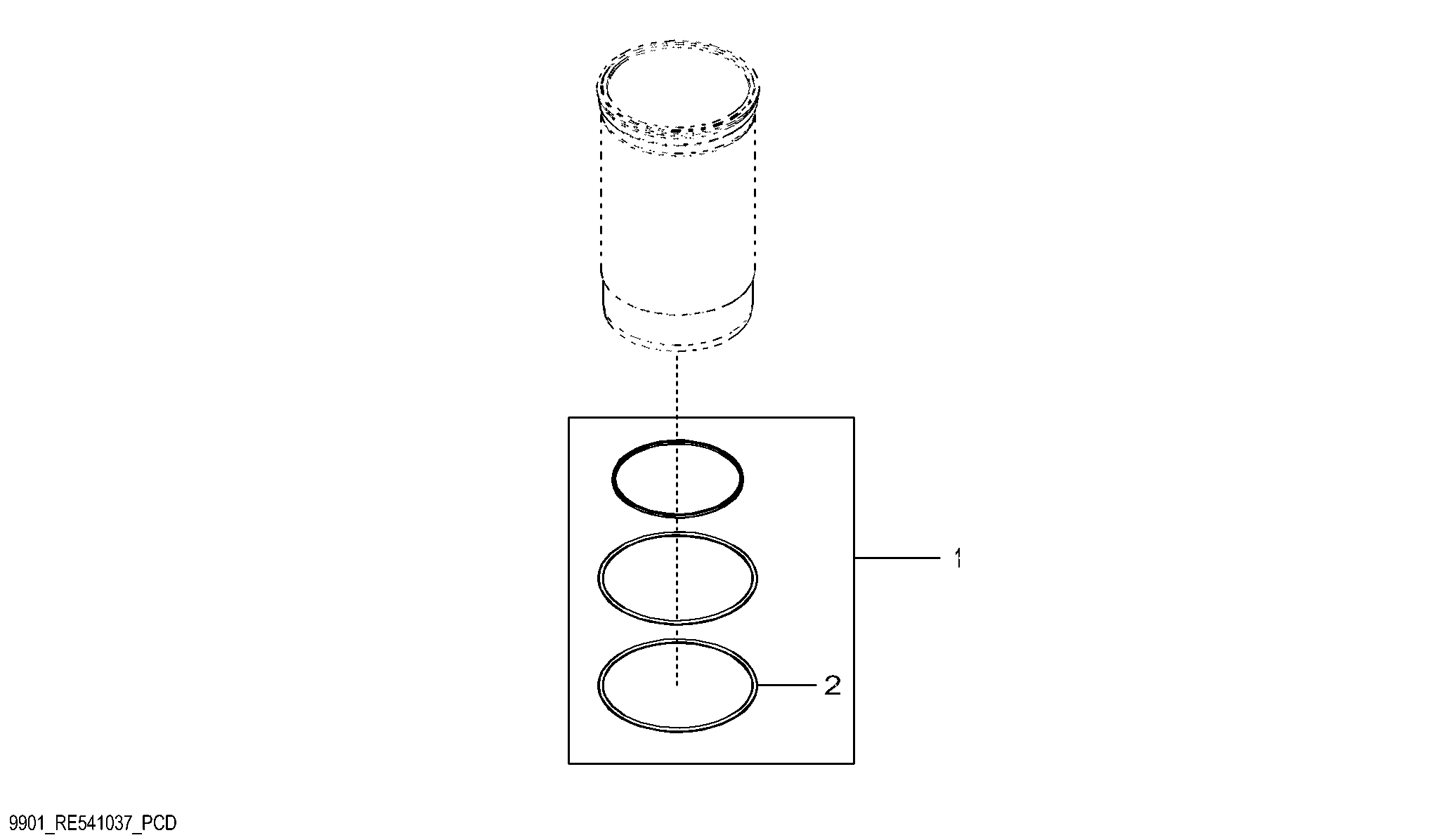 9901 O Ring Kit, Cylinder Liner