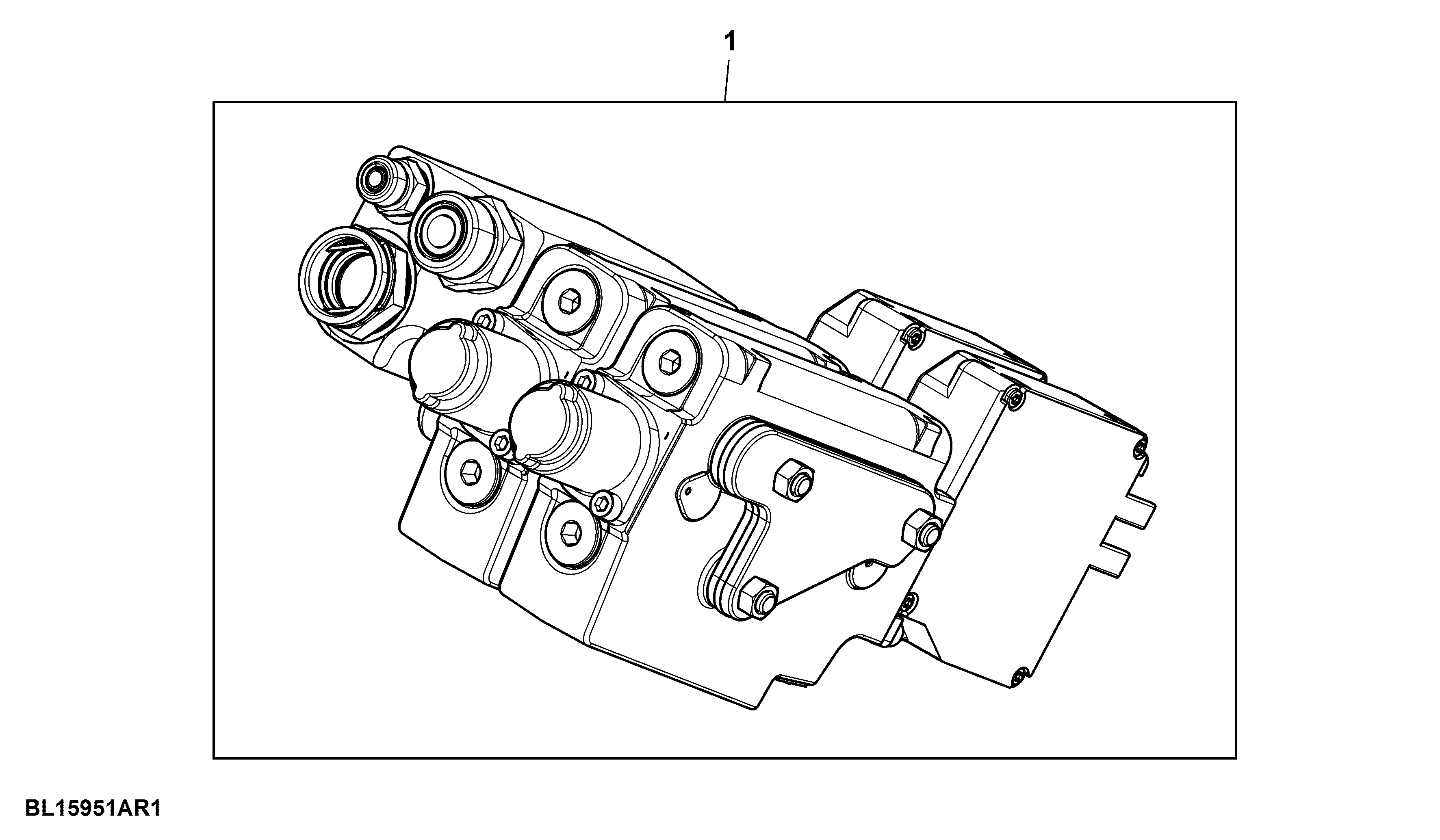 Attachment, Electrical Midstack SCV, W/ 2 Functions