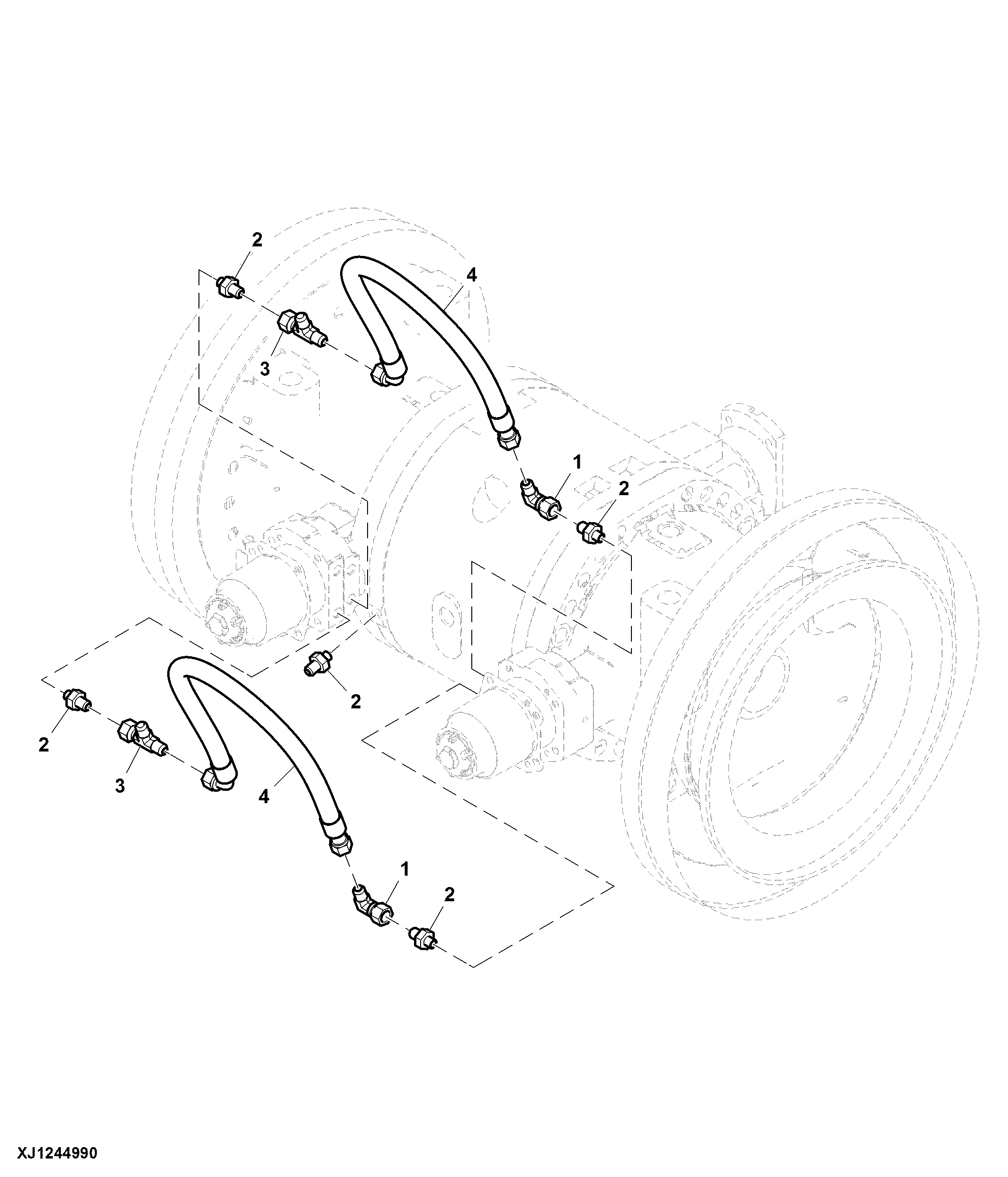 Front Axle Brake Hoses