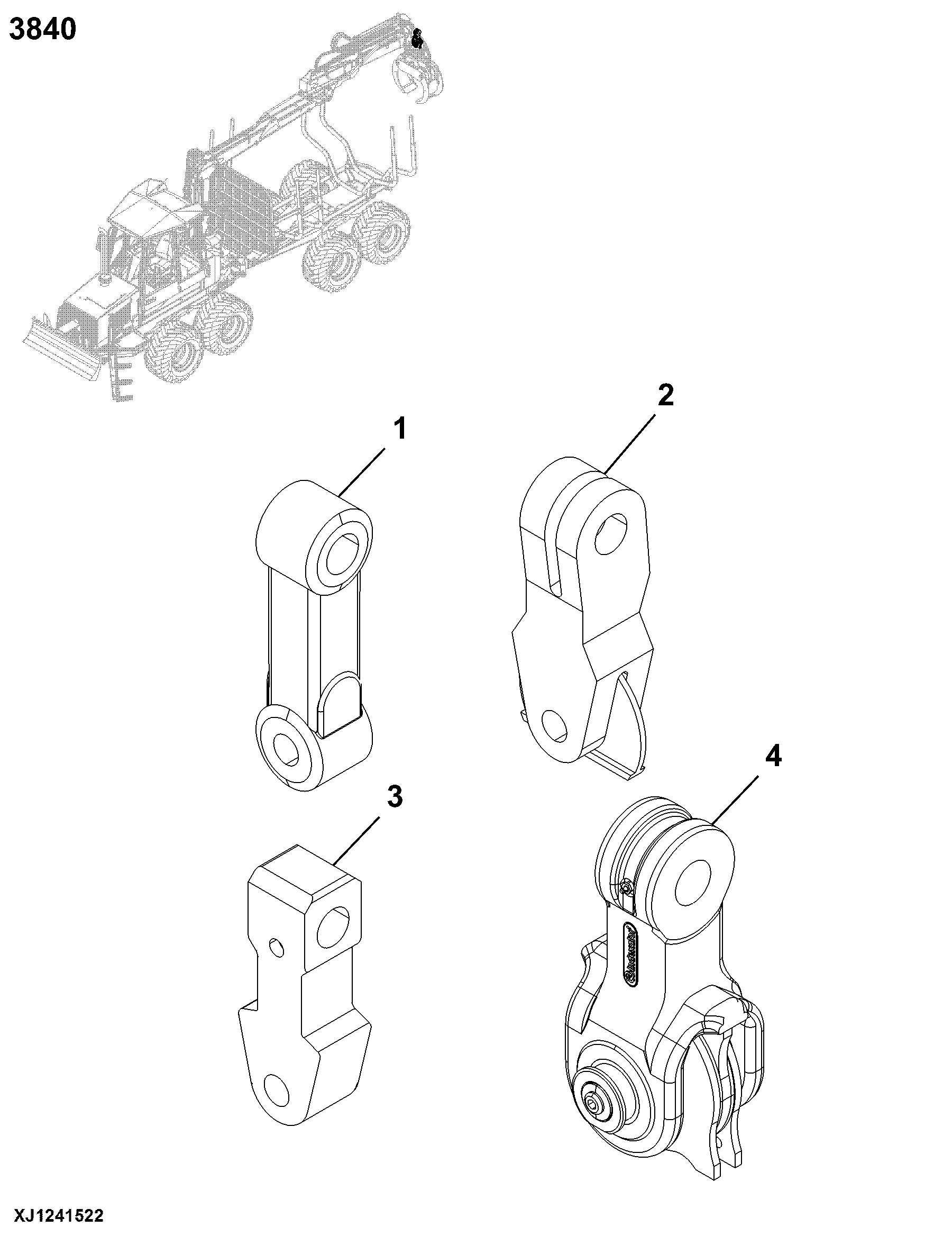 3840 Frame, Grapple Support 1110D