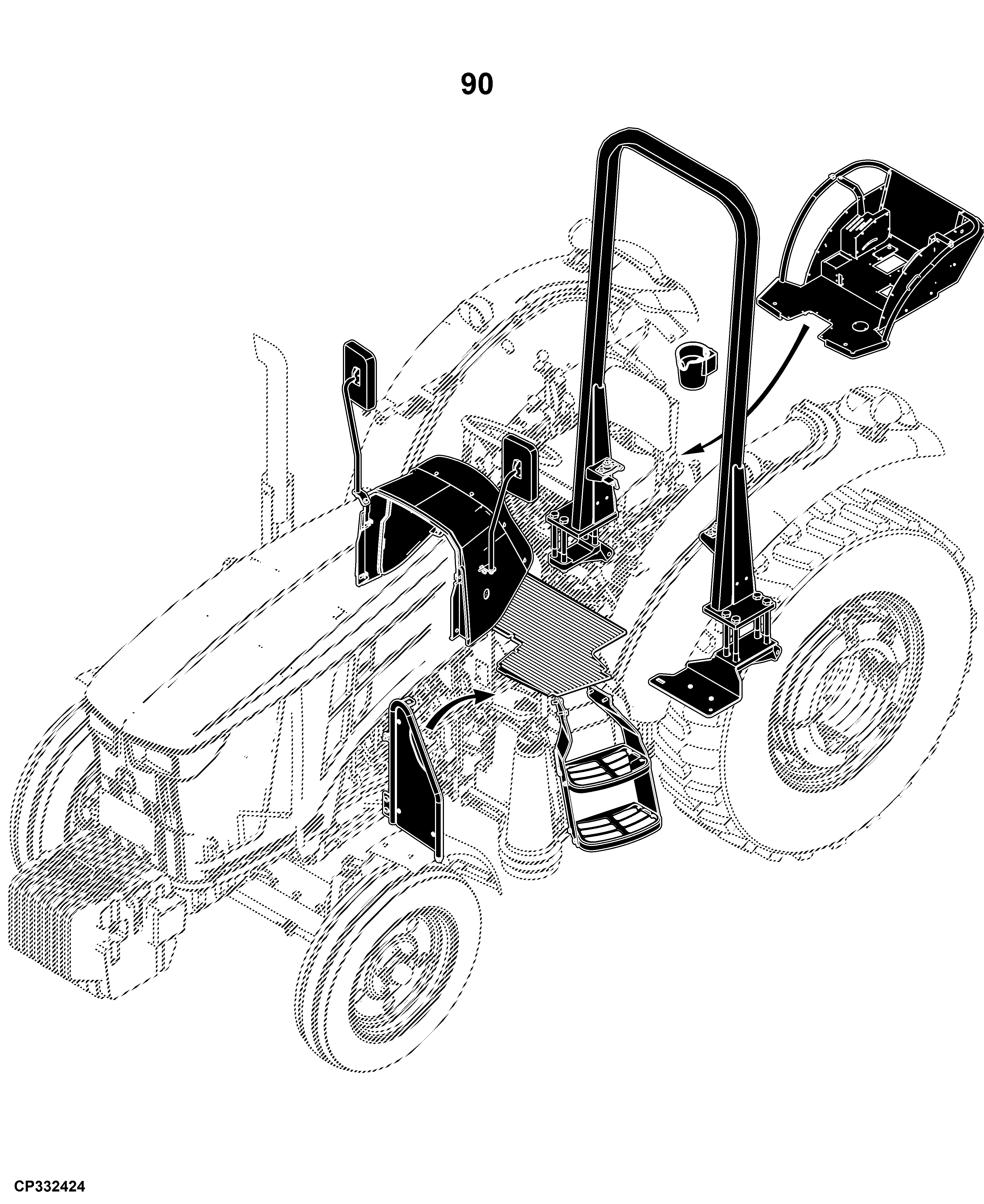 5E-954 Tractor (S.N. 511560- )(China Edition)