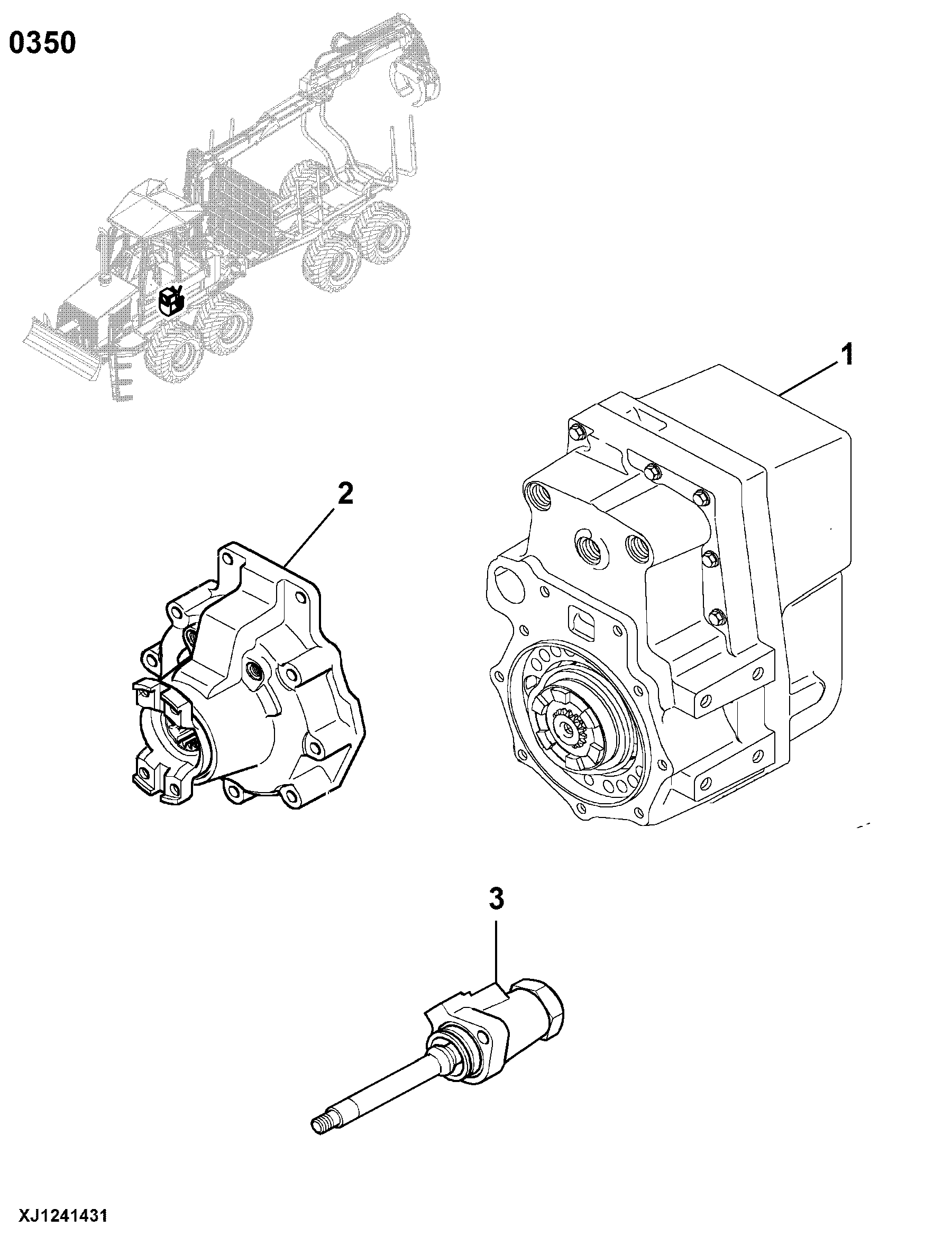 0350 Gears, Shafts and Power Shift Clutches 810DT3