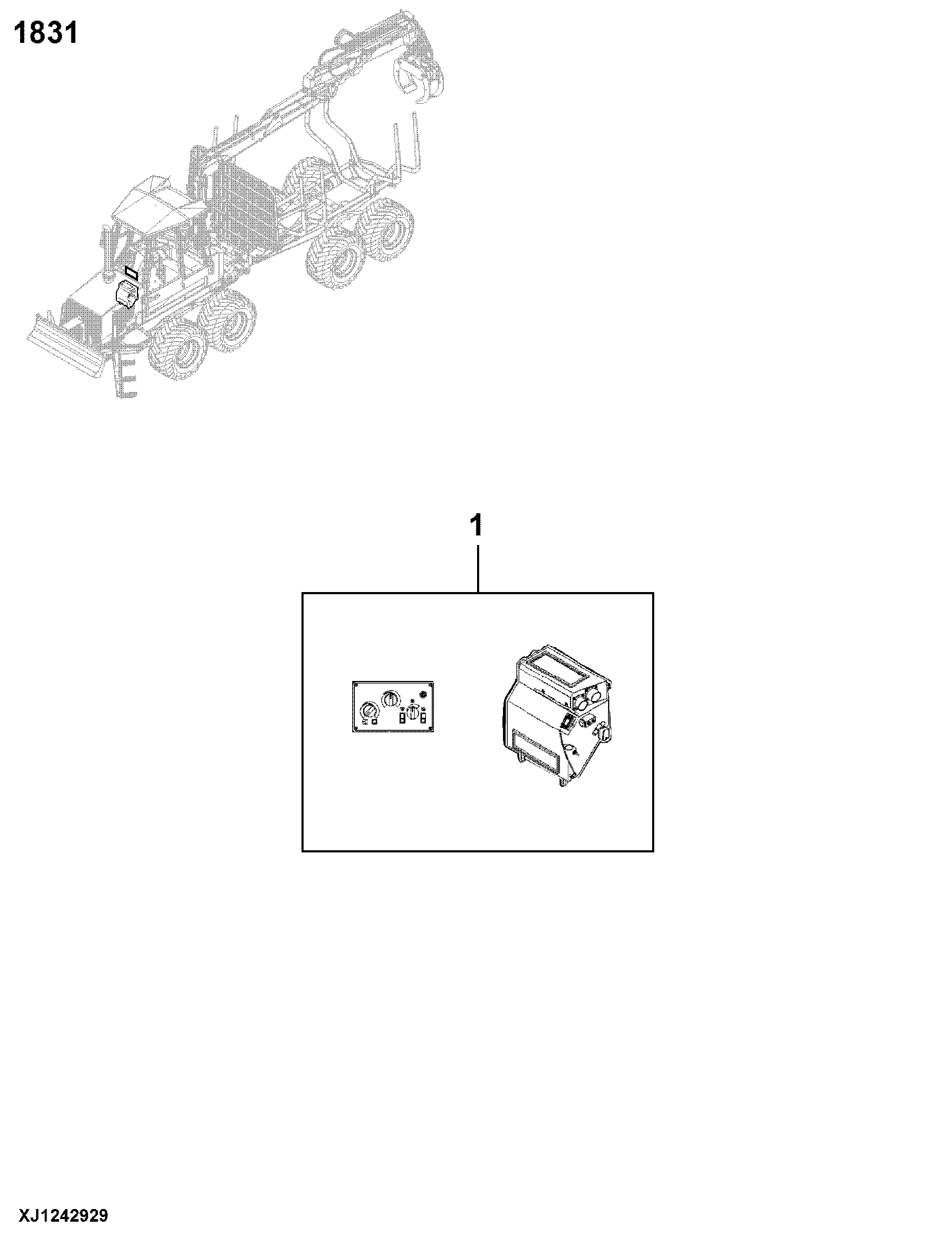 1831 Heater, Hoses and Controls 810D