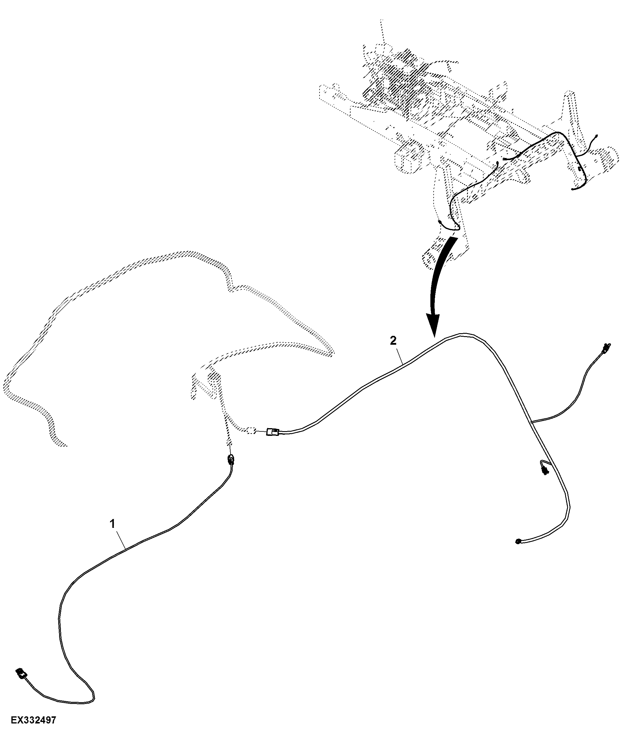 Wiring Harness, Wheel Legs