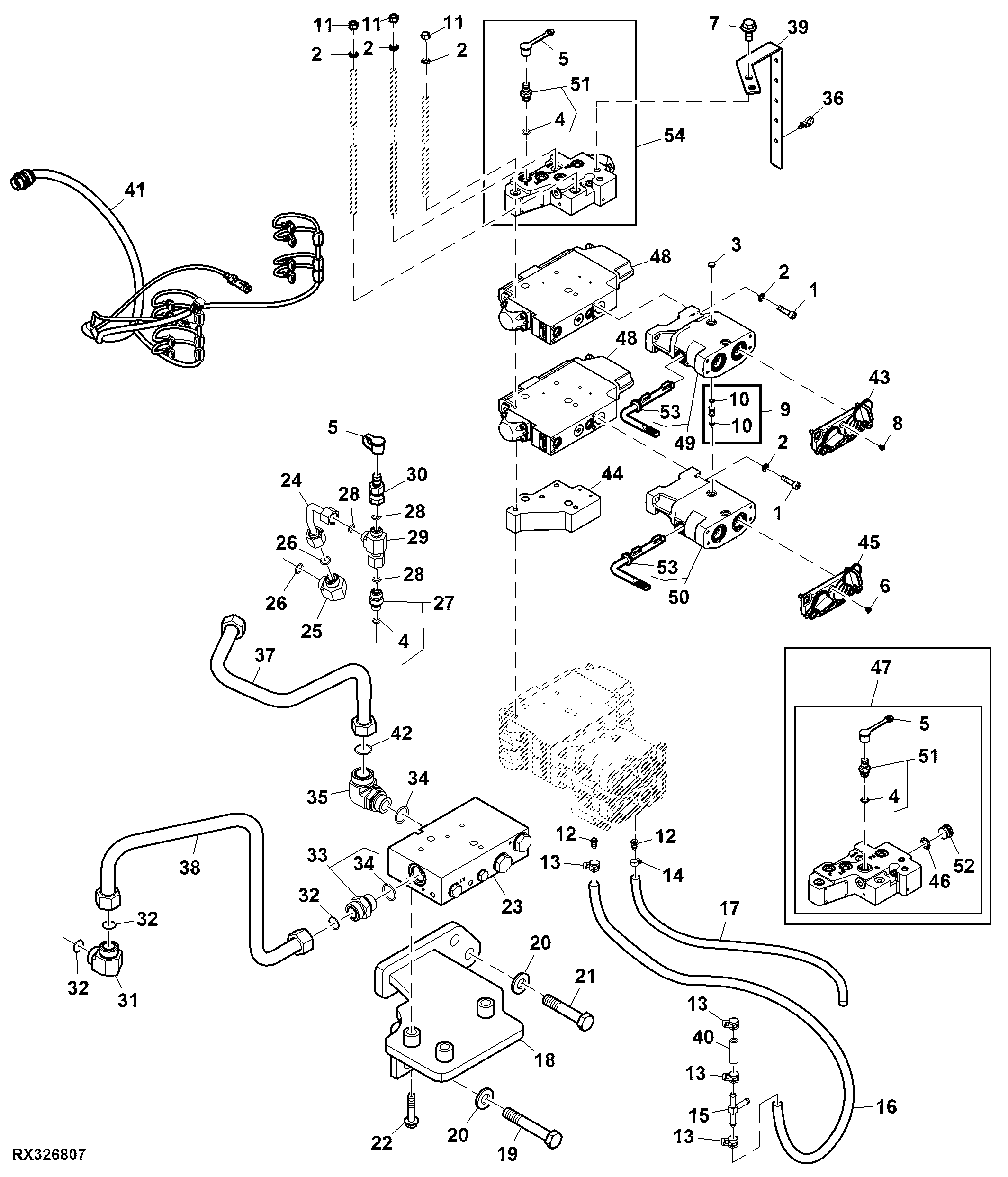 7th and 8th Remote SCV, High Flow, Single Reduction Axle