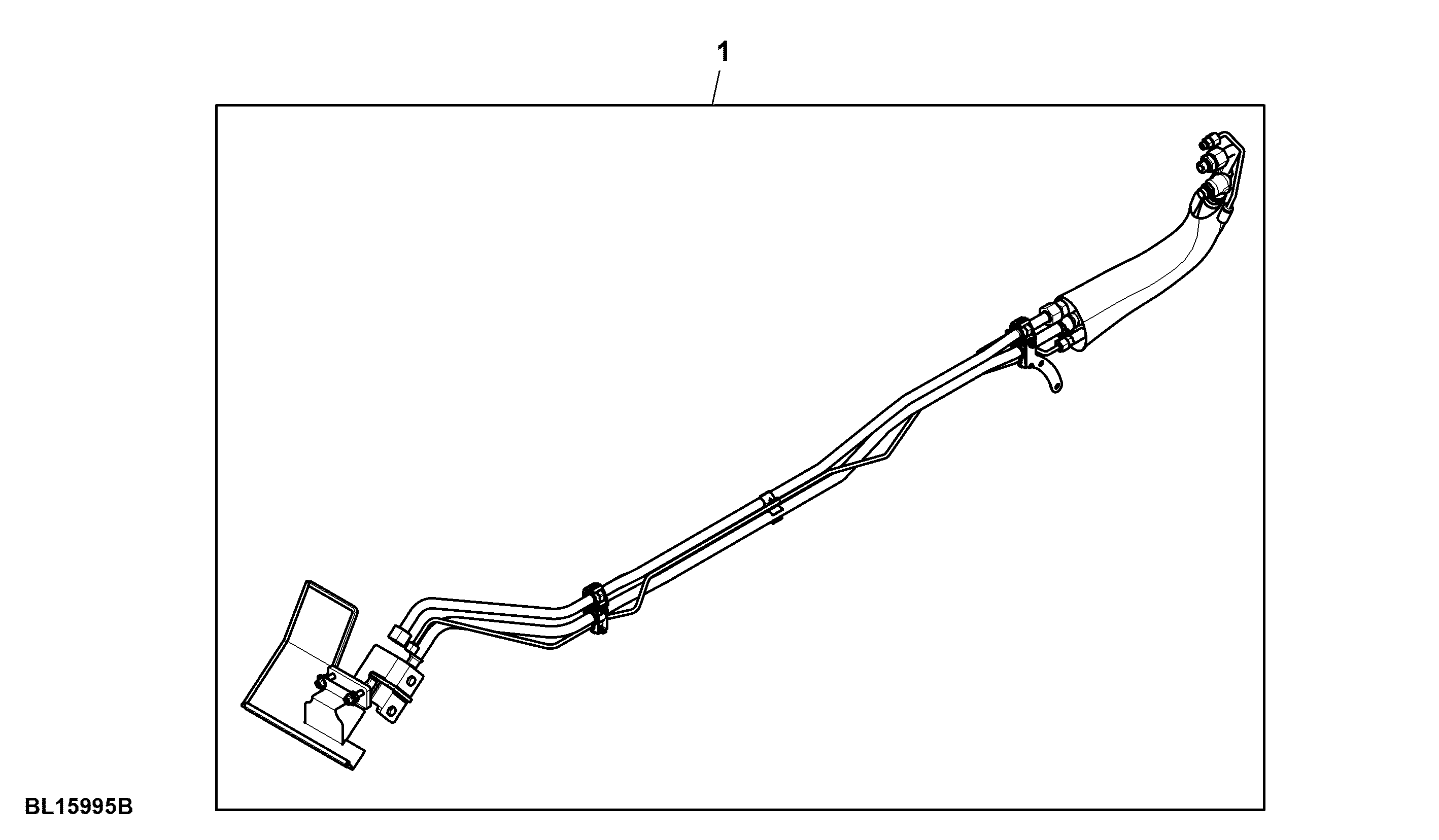 Attachment, Oil Supply Lines, Midstack SCV, W/ PC-Hydraulics, W/ Power Beyond Position III