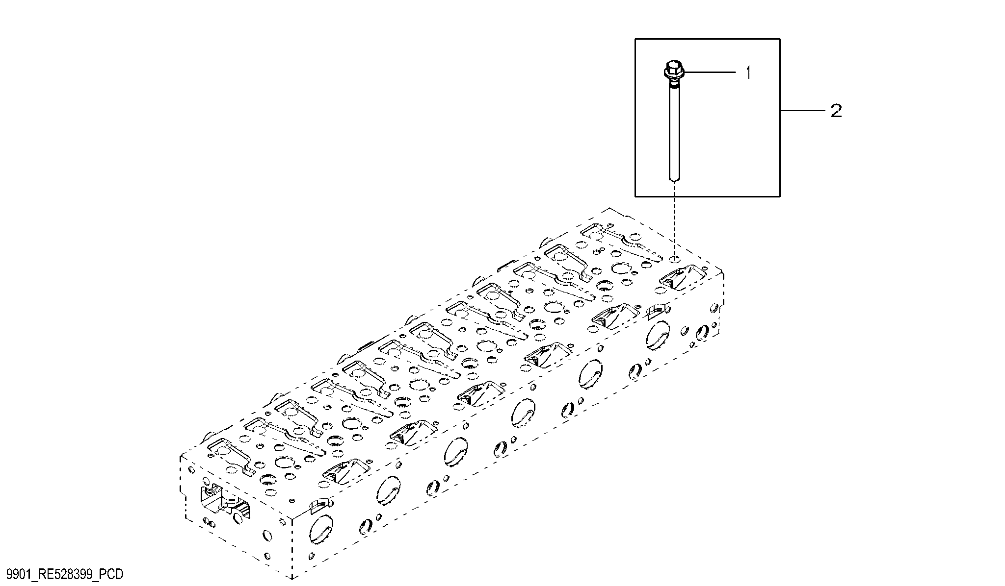 9901 Service Kit, Cylinder Head Bolts