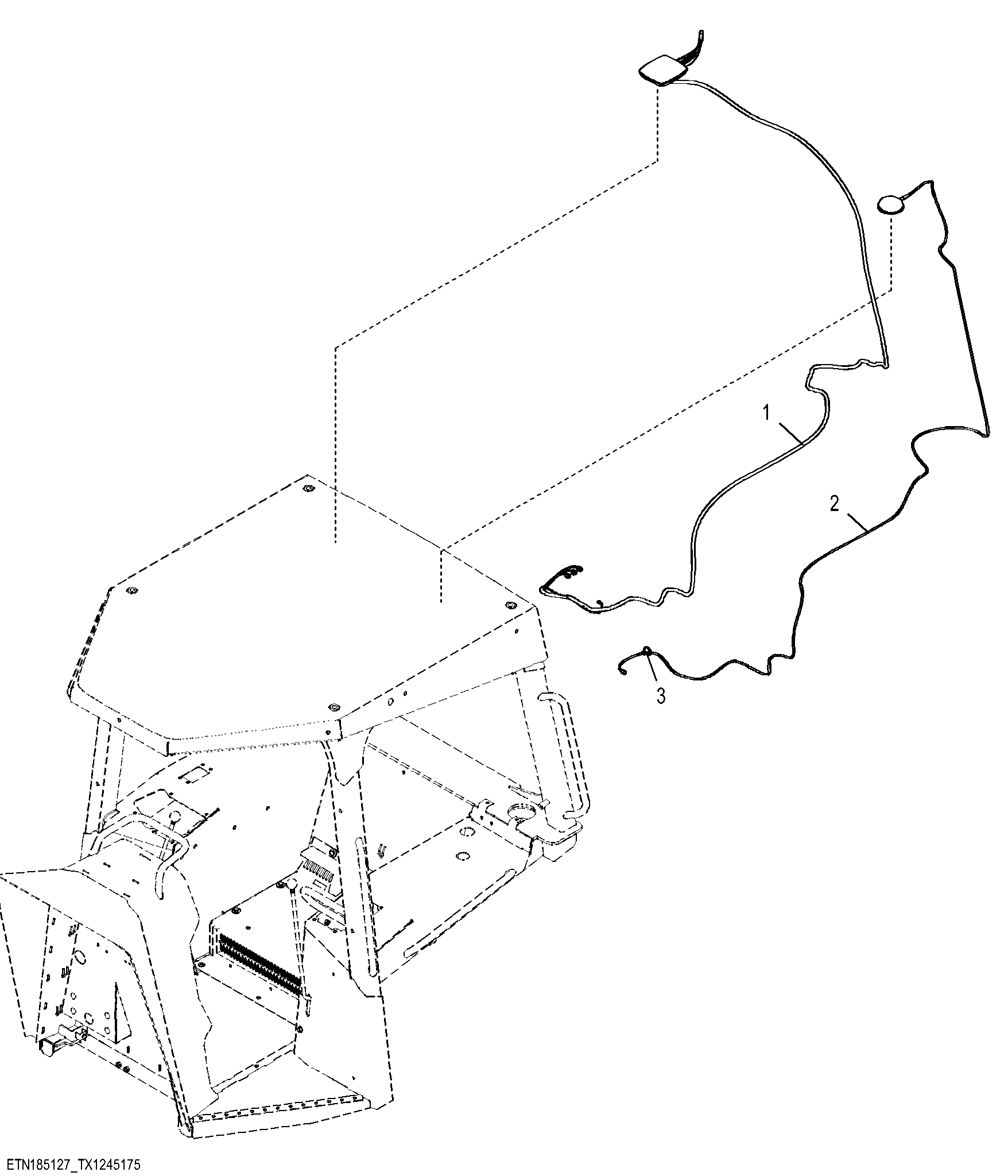 JDLink™ 4G LTE Modular Telematics Gateway (MTG) and Satellite Antenna, Canopy