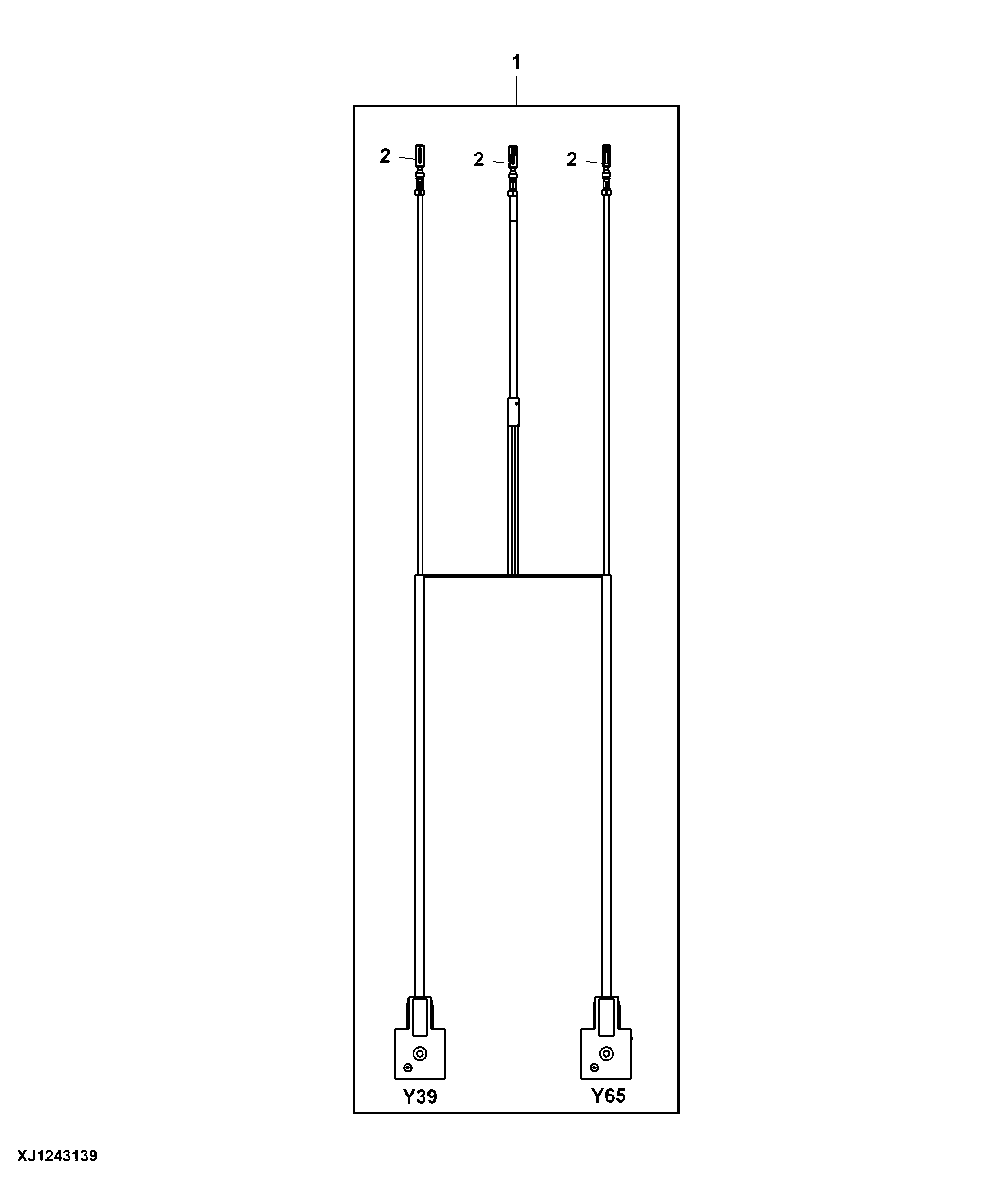 Rear Drive / Frame Lock Cable