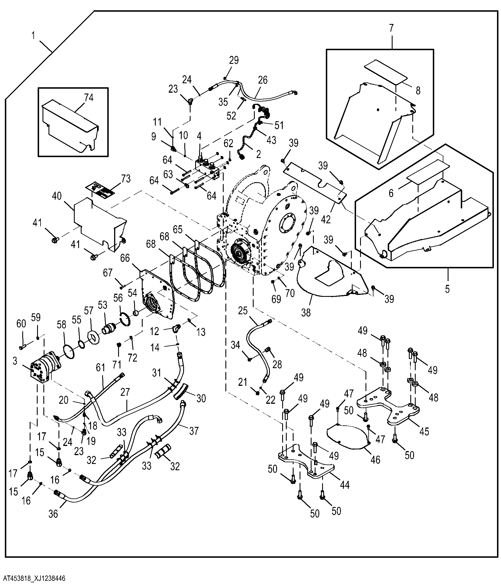 Mechanical to Hydraulic Winch Conversion Kit, 4000 Winch - Dual Function (677801 - )