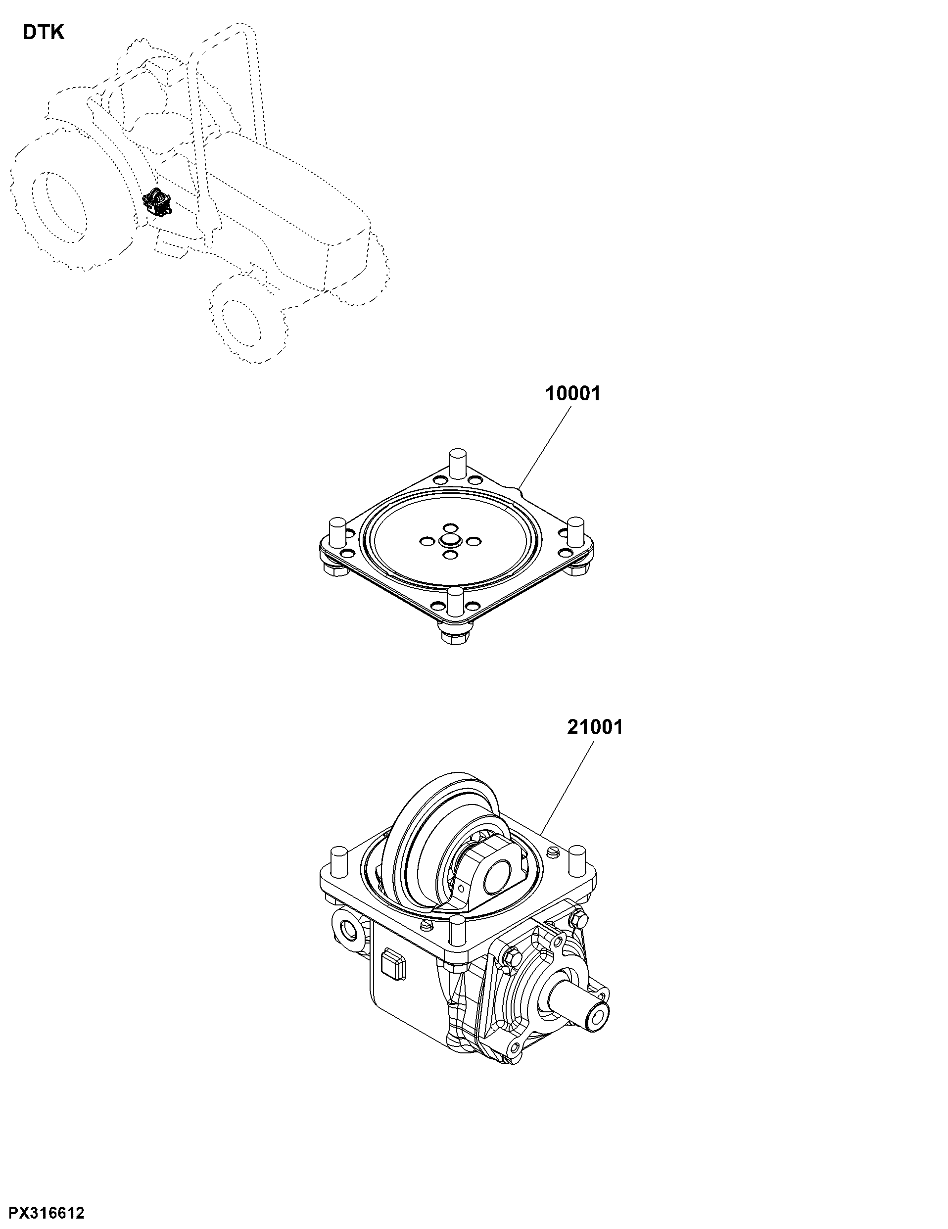 DTK Front Axle Module and Assemblies