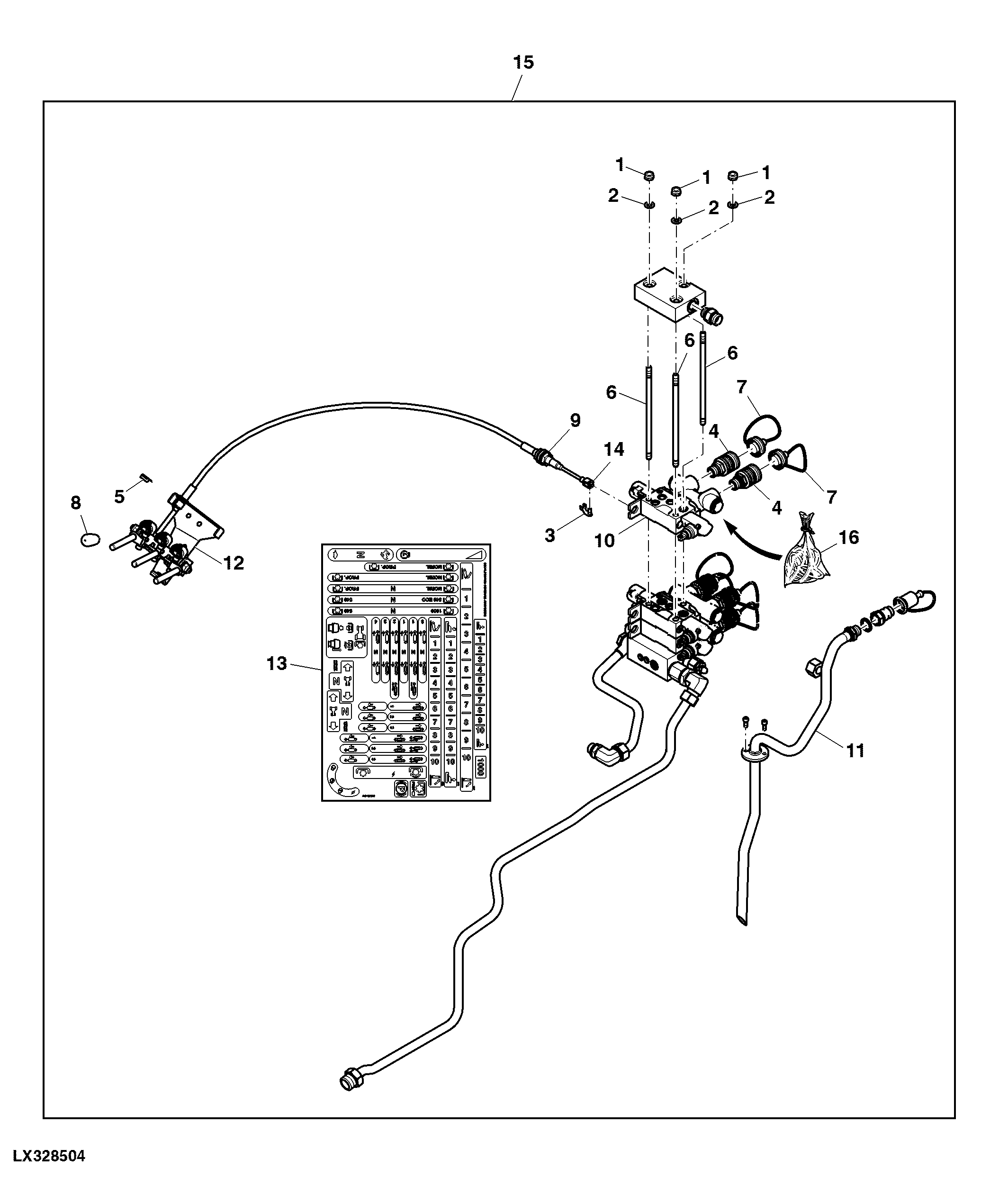 Attachment, Double Acting SCV, W/ Quick Connect Coupler, Position III