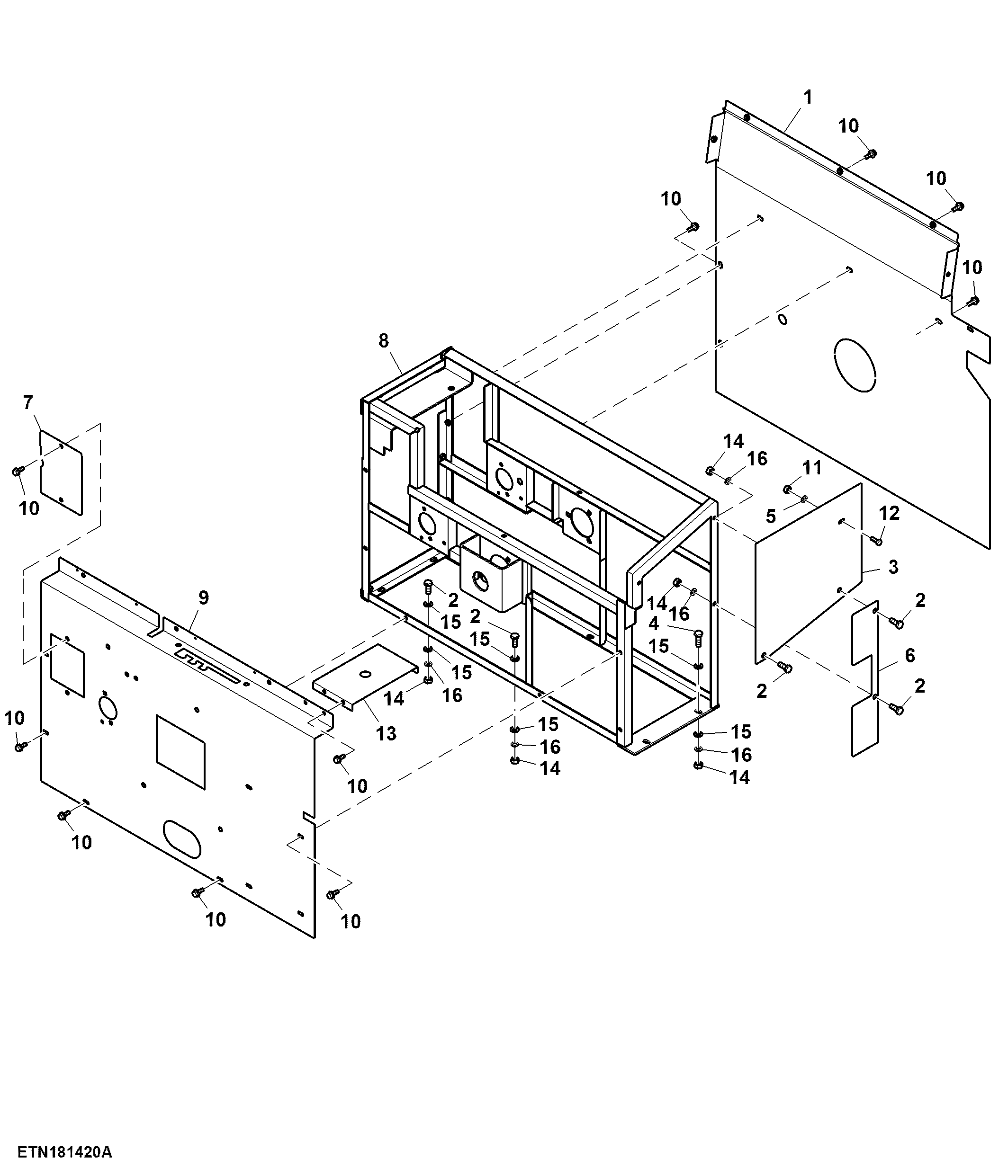 Instrument Panel Cover and Frame ( - 025299)