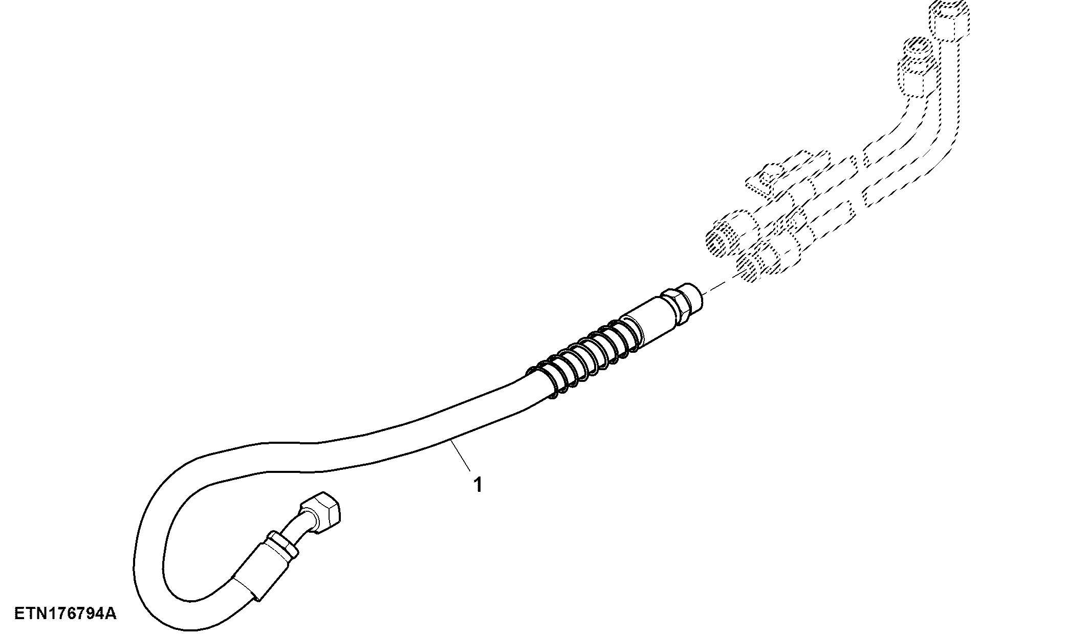 Steering Hydraulic Hose, 2WD
