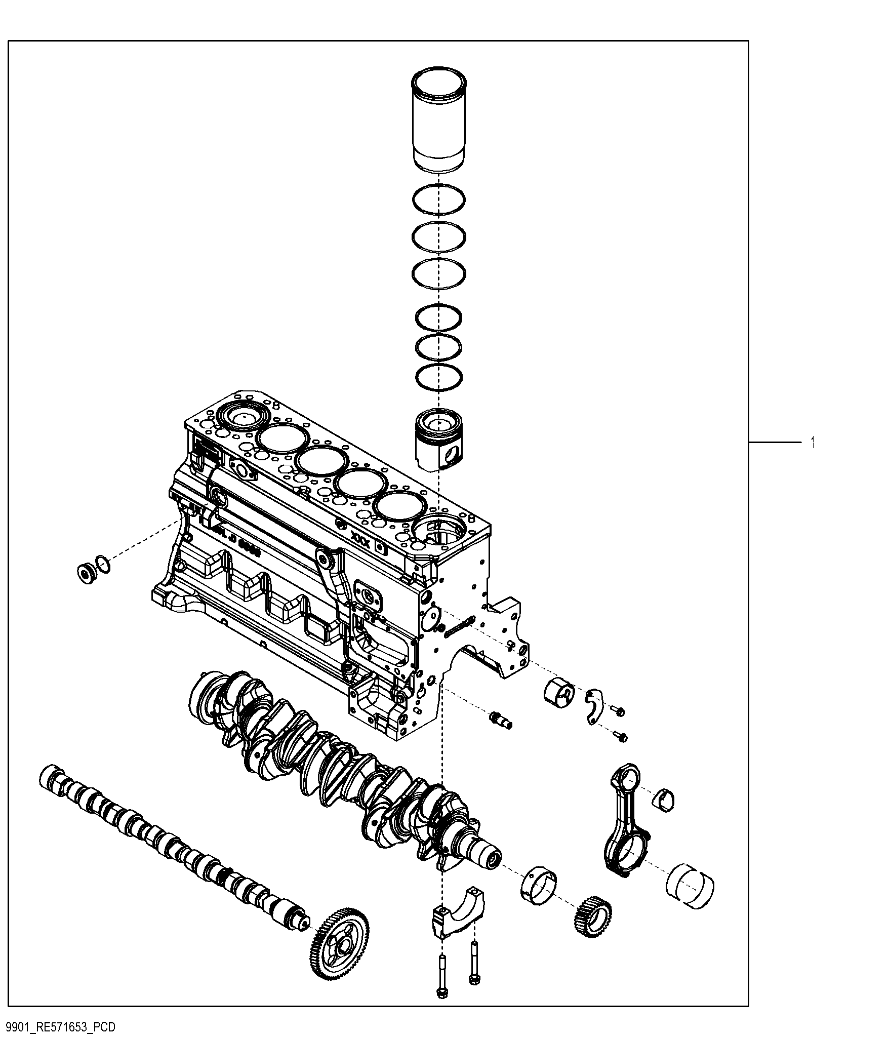 9901 Short Block Assembly