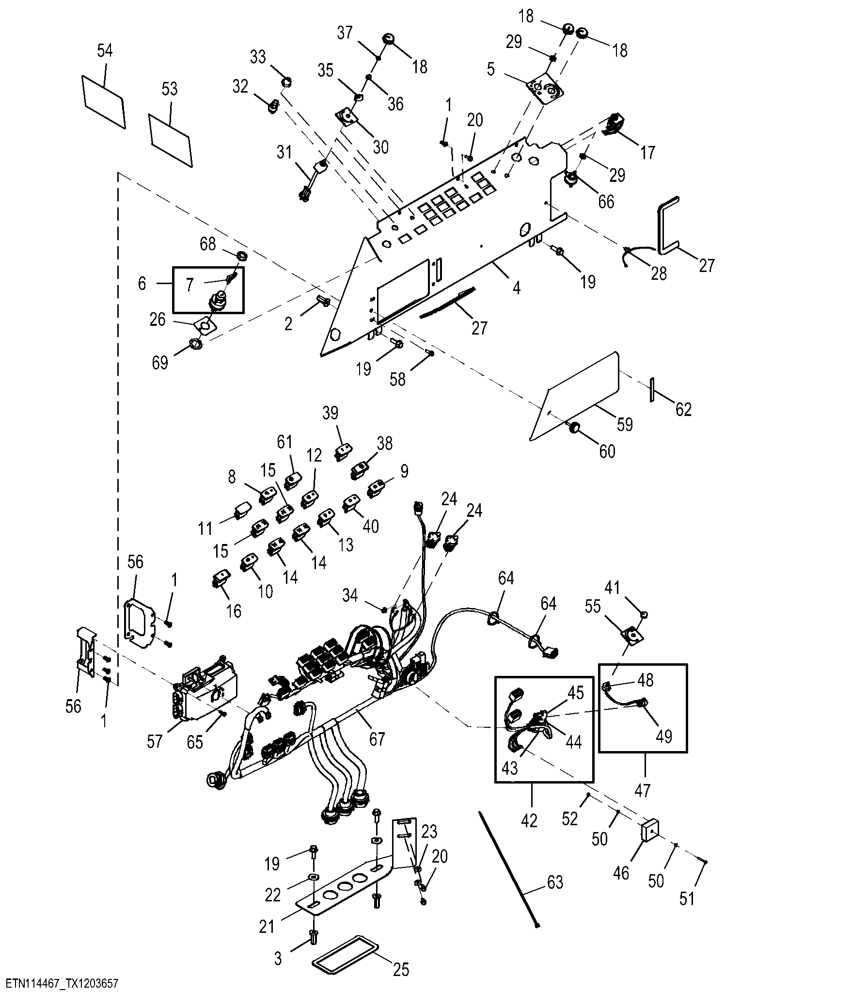 Console Controls, Circle Saw with Mobile Hydraulics ( - 381570)