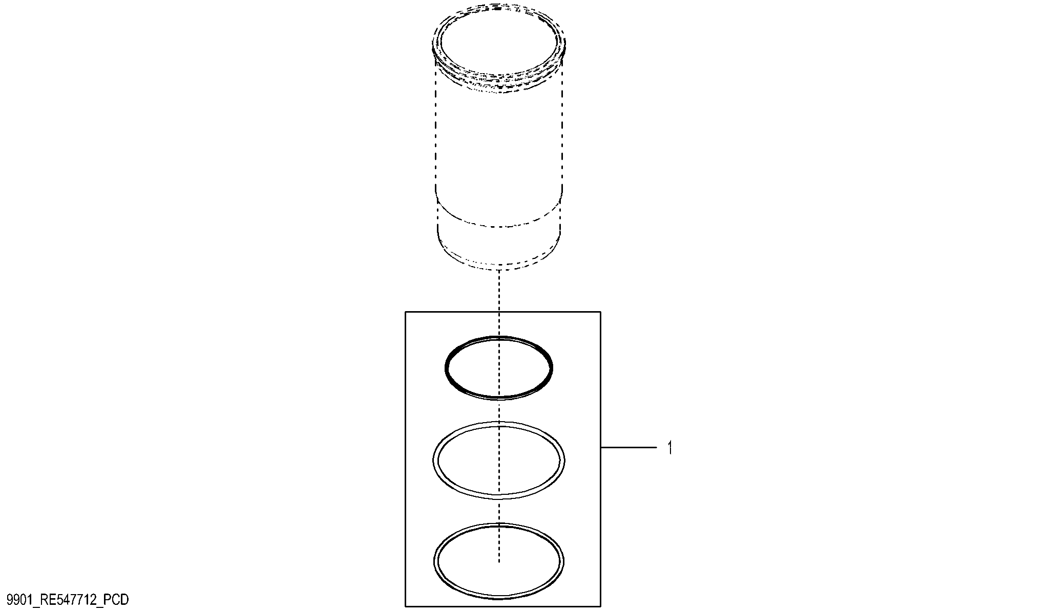 9901 O Ring Kit, Cylinder Liner