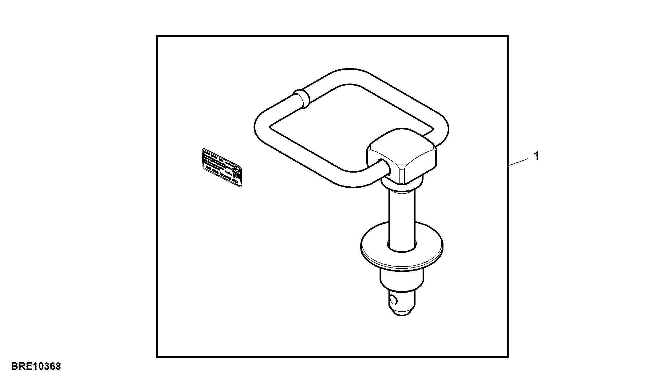 Attachment, Hitch Kit, 33 MM Drawbar, Category 4 (For EAEU)