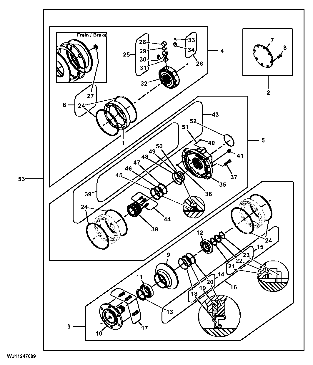 Hydraulic Motor, Lower Feed Rollers (Poclain)