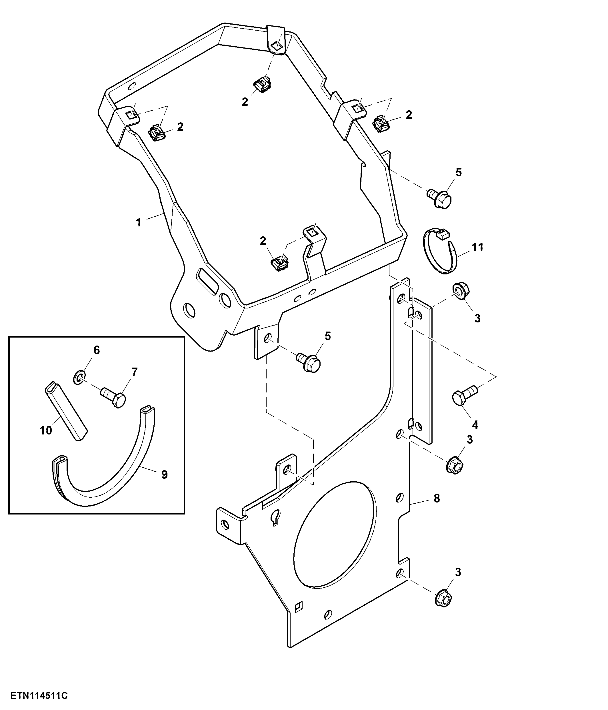 Support, Shift Lever, PowrQuad™ and AutoQuad™