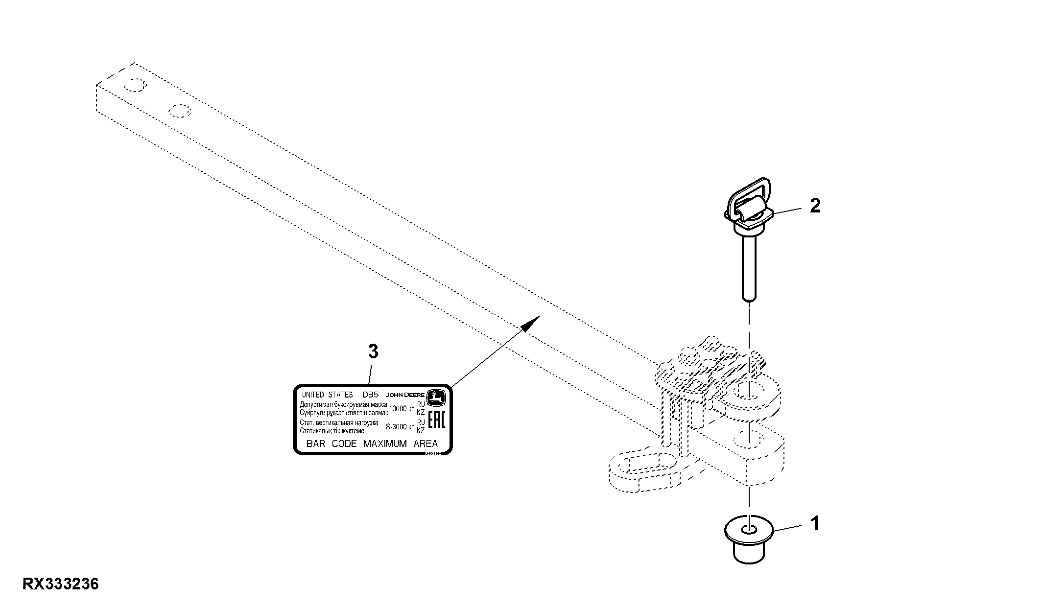Hitch Kit, 33 MM Drawbar, Category 5 (For EAEU)