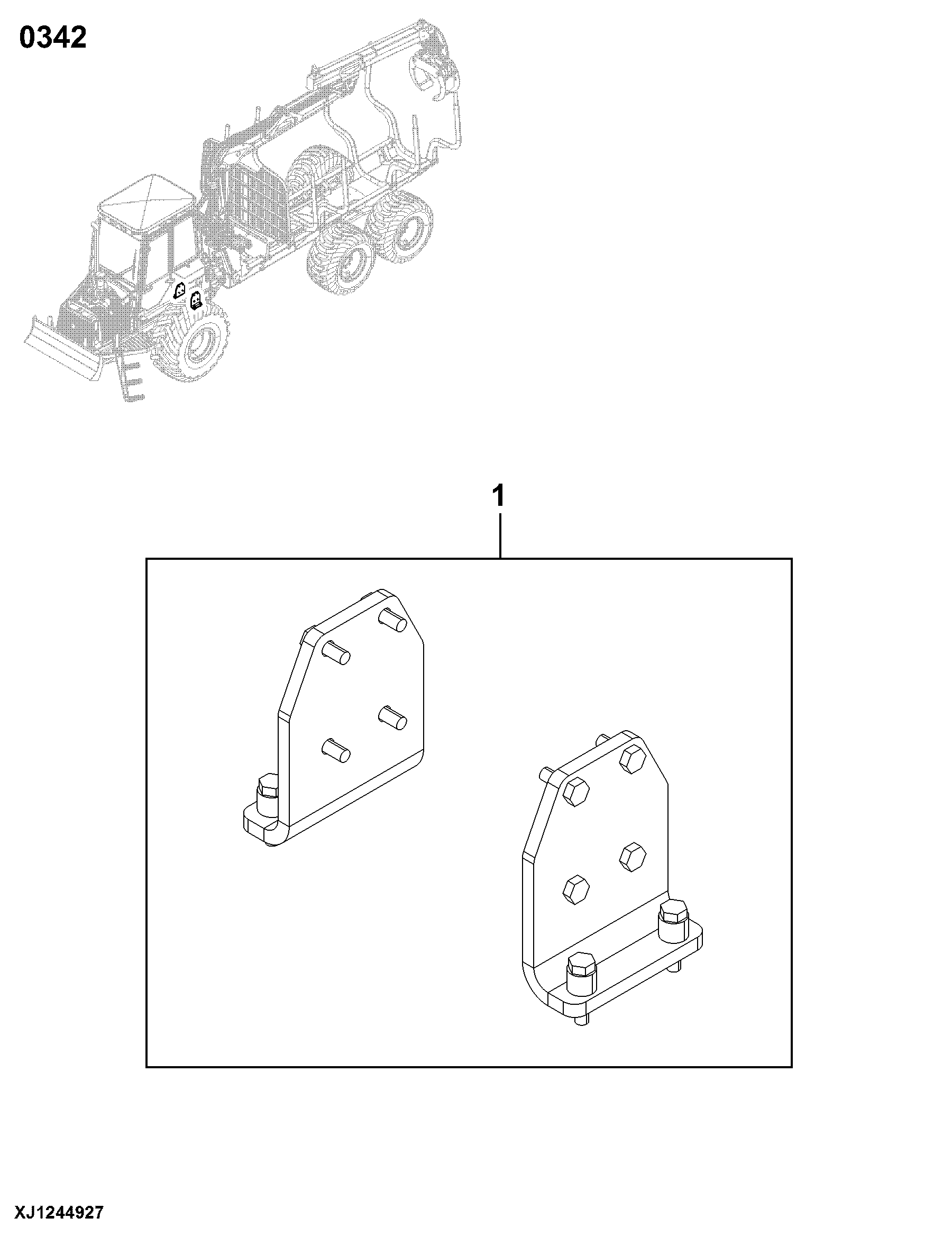 0342 Trans. Mounting Parts 1410D