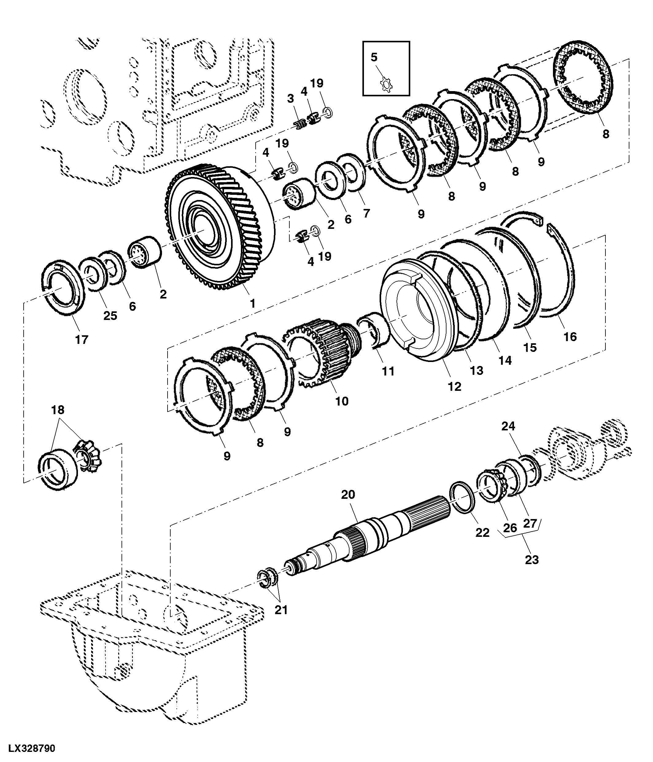 MFWD Multi - Disk Clutch (40 Km/H) (25 Mph)