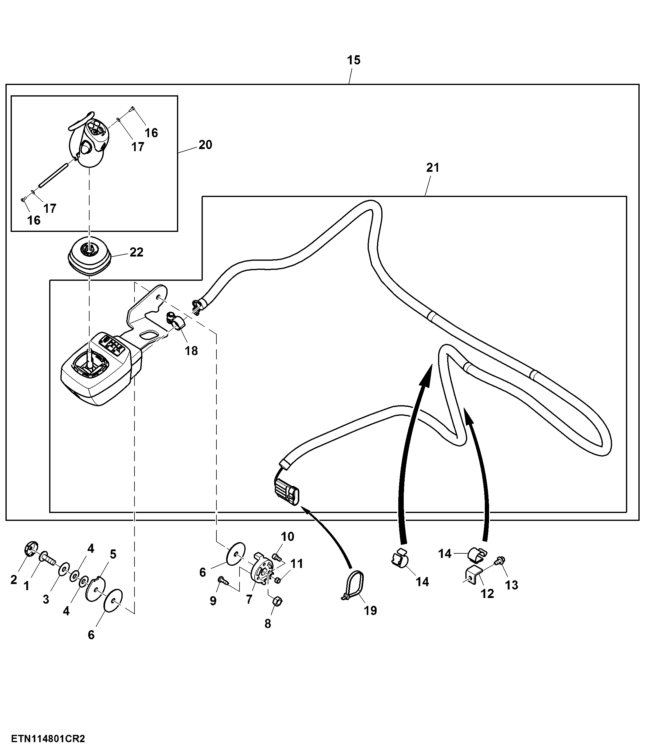 Multi Function Lever, Armrest Integrated, W/ Gear Shift Switches