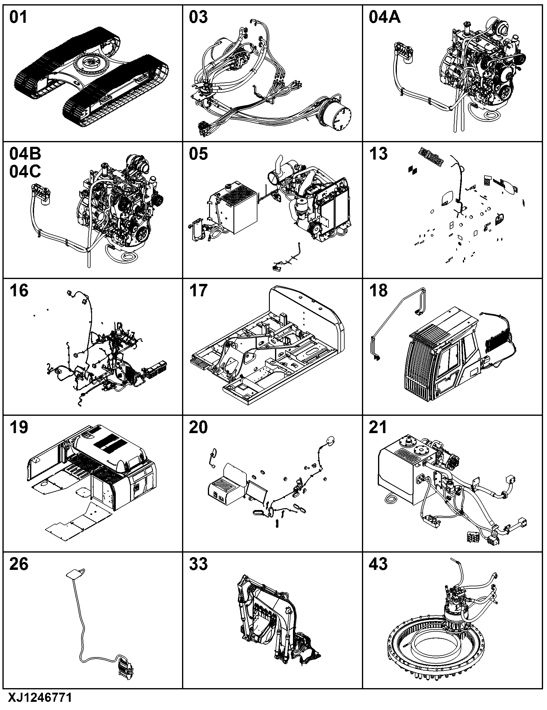 E210 Excavator (PIN: 1YNE21A_ _ _C400201- )(PIN: 1YNE21A_ _ _D400204- )(Engine: 4045HXU05, 4045HXU04)